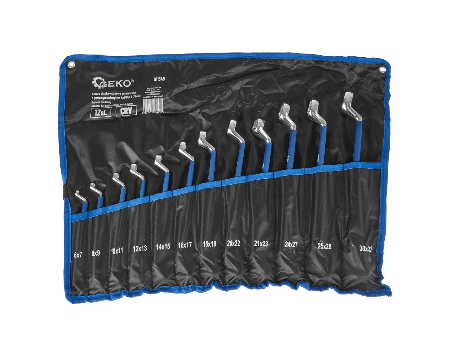 Set de 12 chei inelare cotite cu prindere maner cauciucat anti-alunecare antislip 6-32mm
