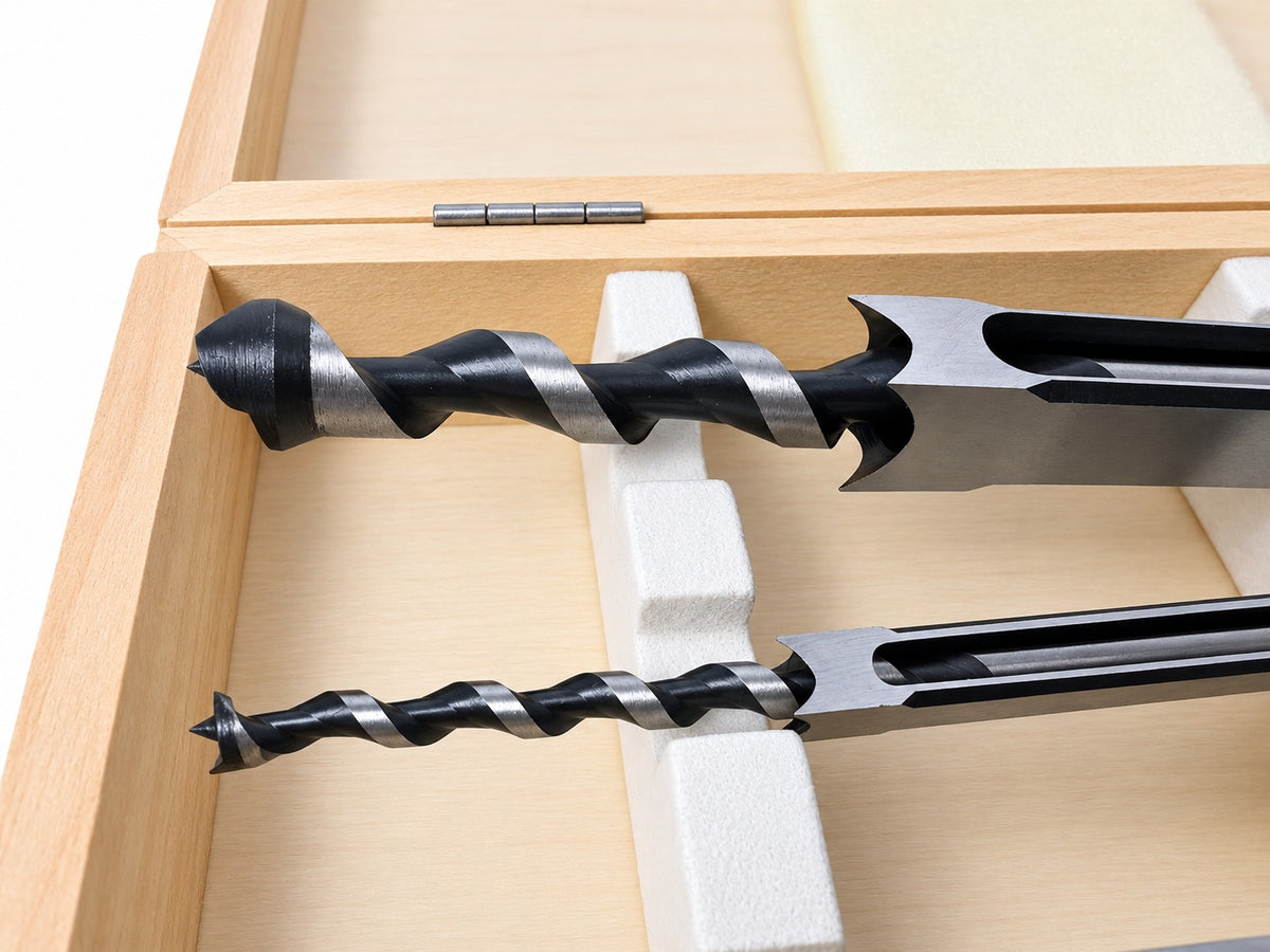 Set de 4 burghie pentru gaurit patrate in lemn GEBO TOOLS