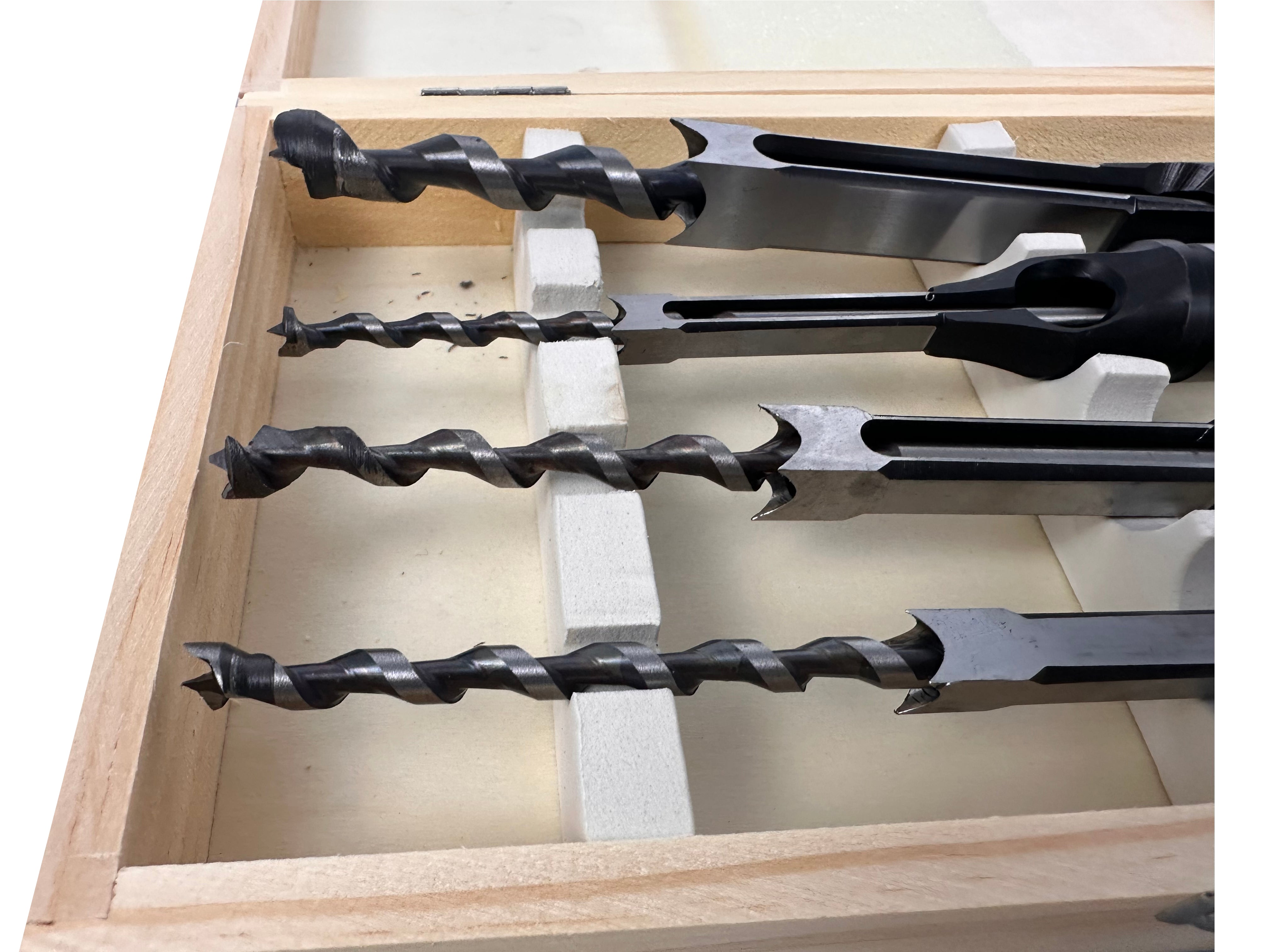 Set de 4 burghie pentru gaurit patrate in lemn GEBO TOOLS