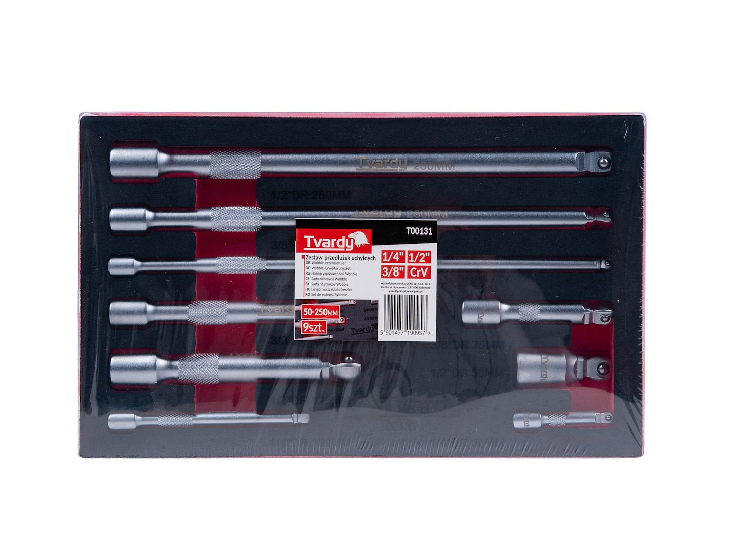 Set de 9 prelungitoare extensii articulate 1/4 3/8 1/2 CRV