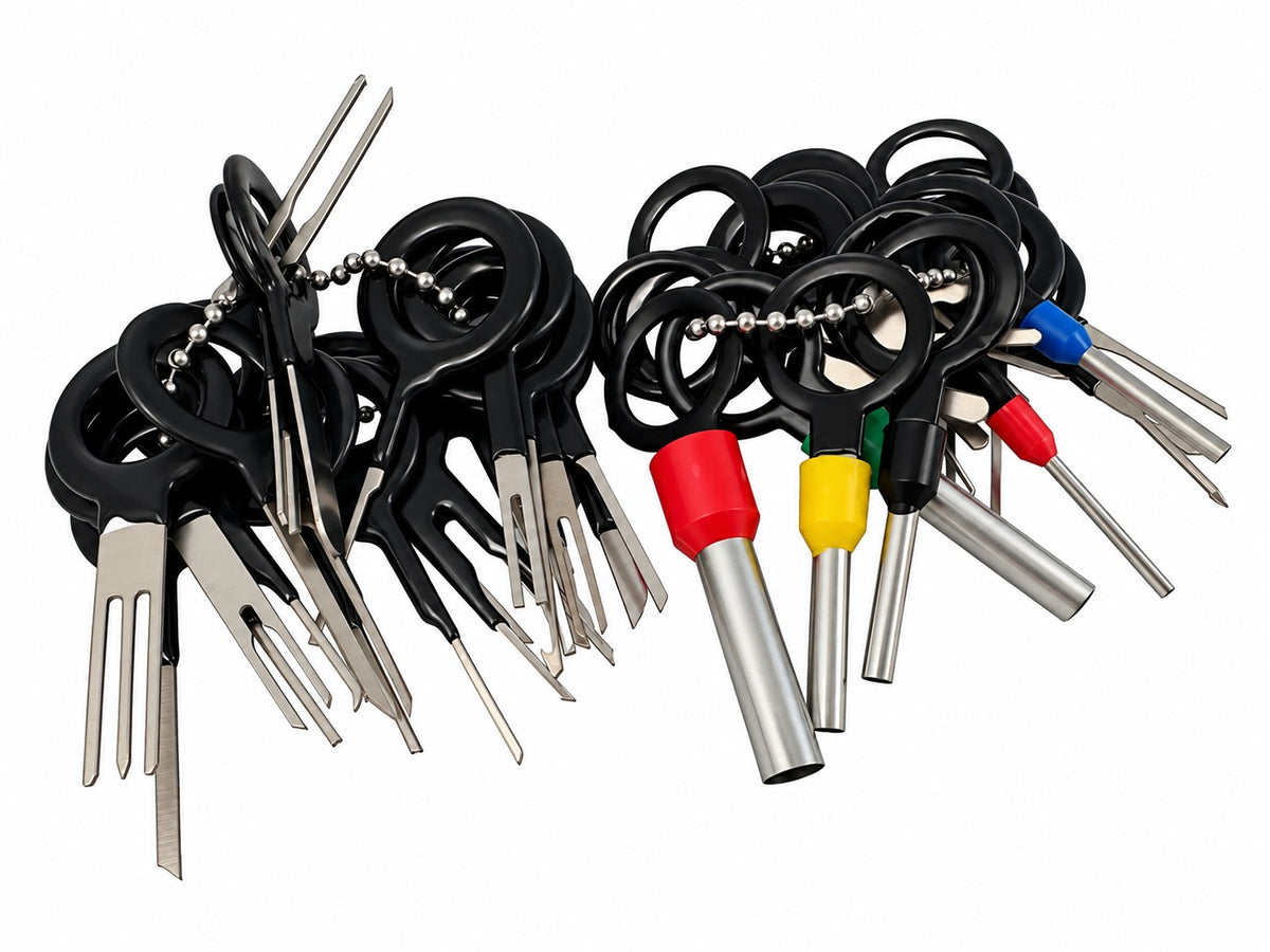 Set demontat terminale pini din prize si cuple electrice 38 piese GEBO TOOLS