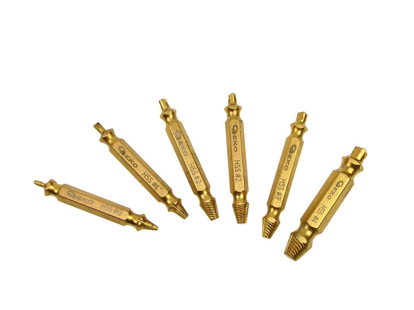 Set extractoare HSS pentru suruburi uzate 6 piese GEKO