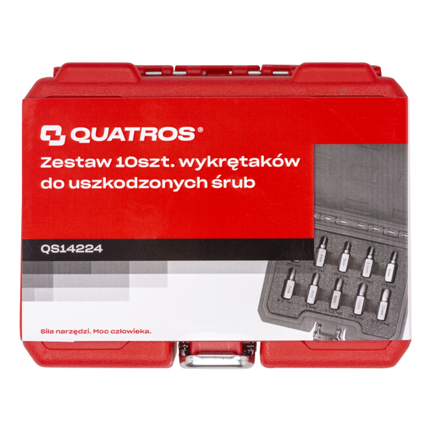 Set extractoare suruburi rupte uzate 10 piese QUATROS