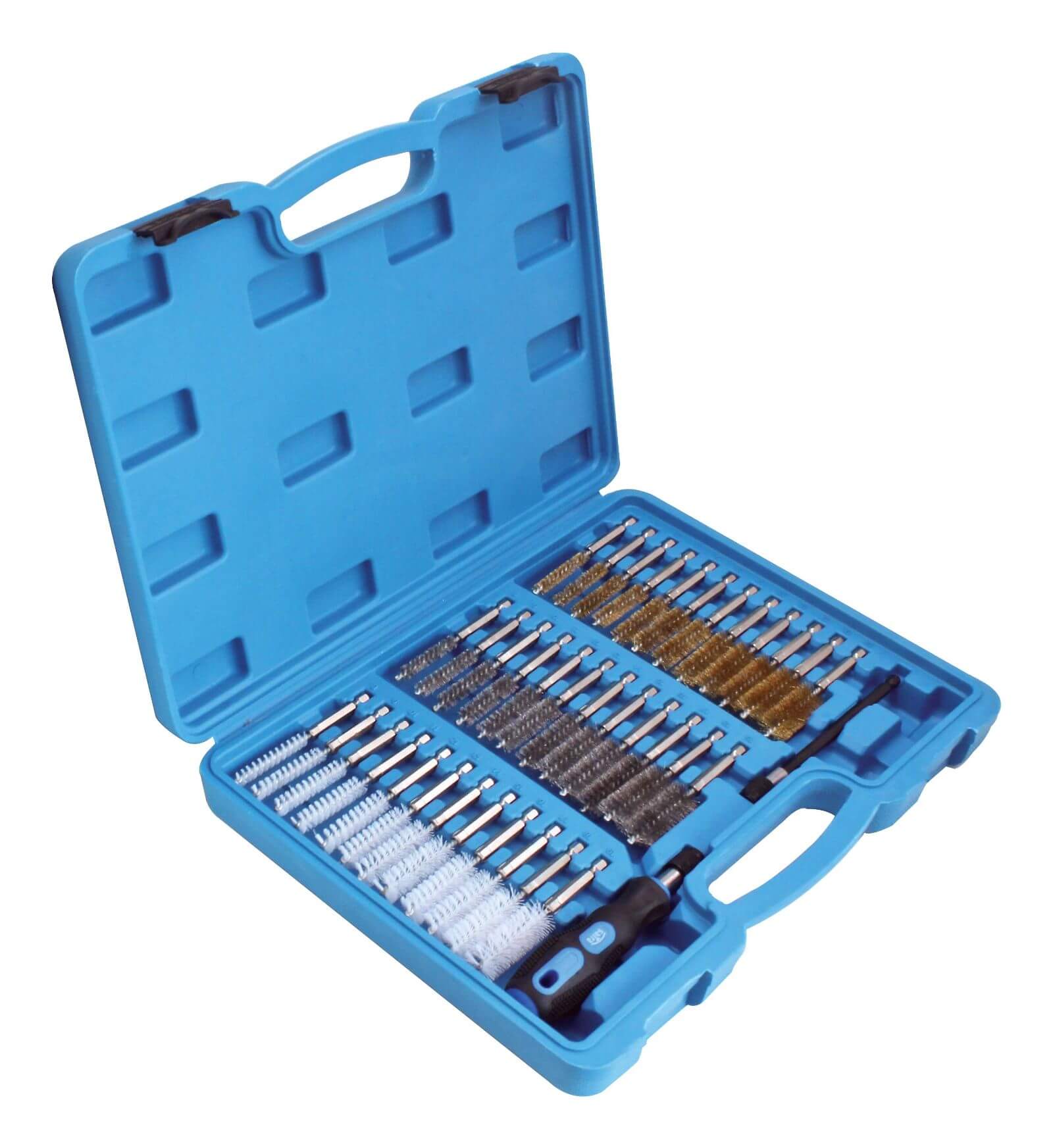 Set perii curatare canale locas injectoare 38 piese