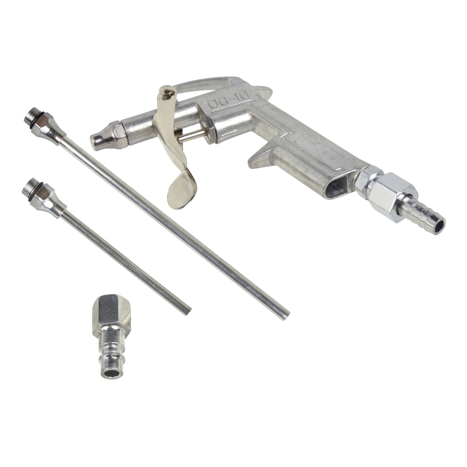 Set pistol de suflat aer 5 piese