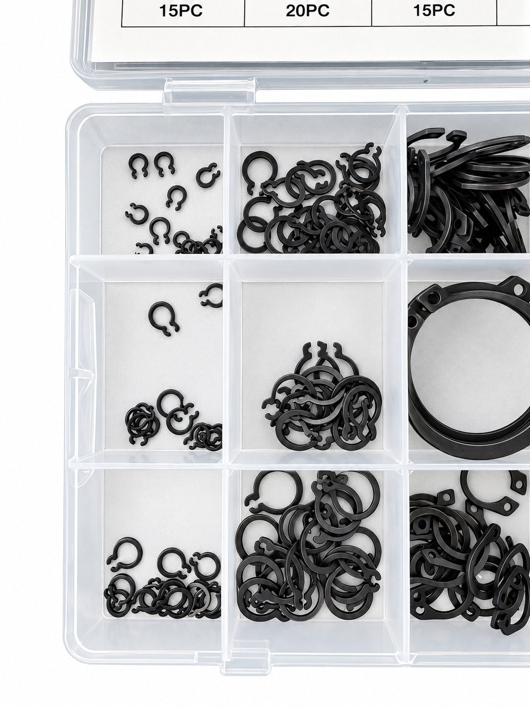 Set sigurante SEEGER exterioare 300 bucati GEBO TOOLS