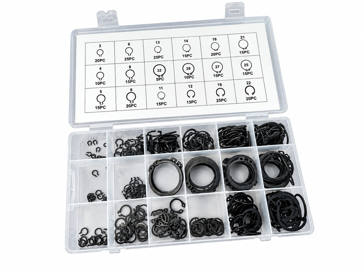 Set sigurante SEEGER exterioare 300 bucati GEBO TOOLS