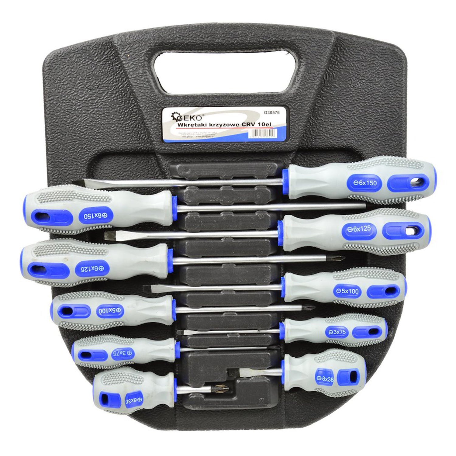 Set surubelnite CRV 10 piese GEKO