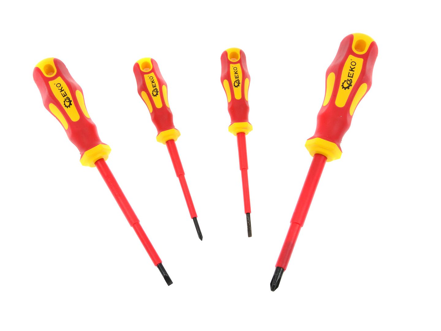 Set surubelnite izolate pentru electricieni 1000v 4 piese GEKO