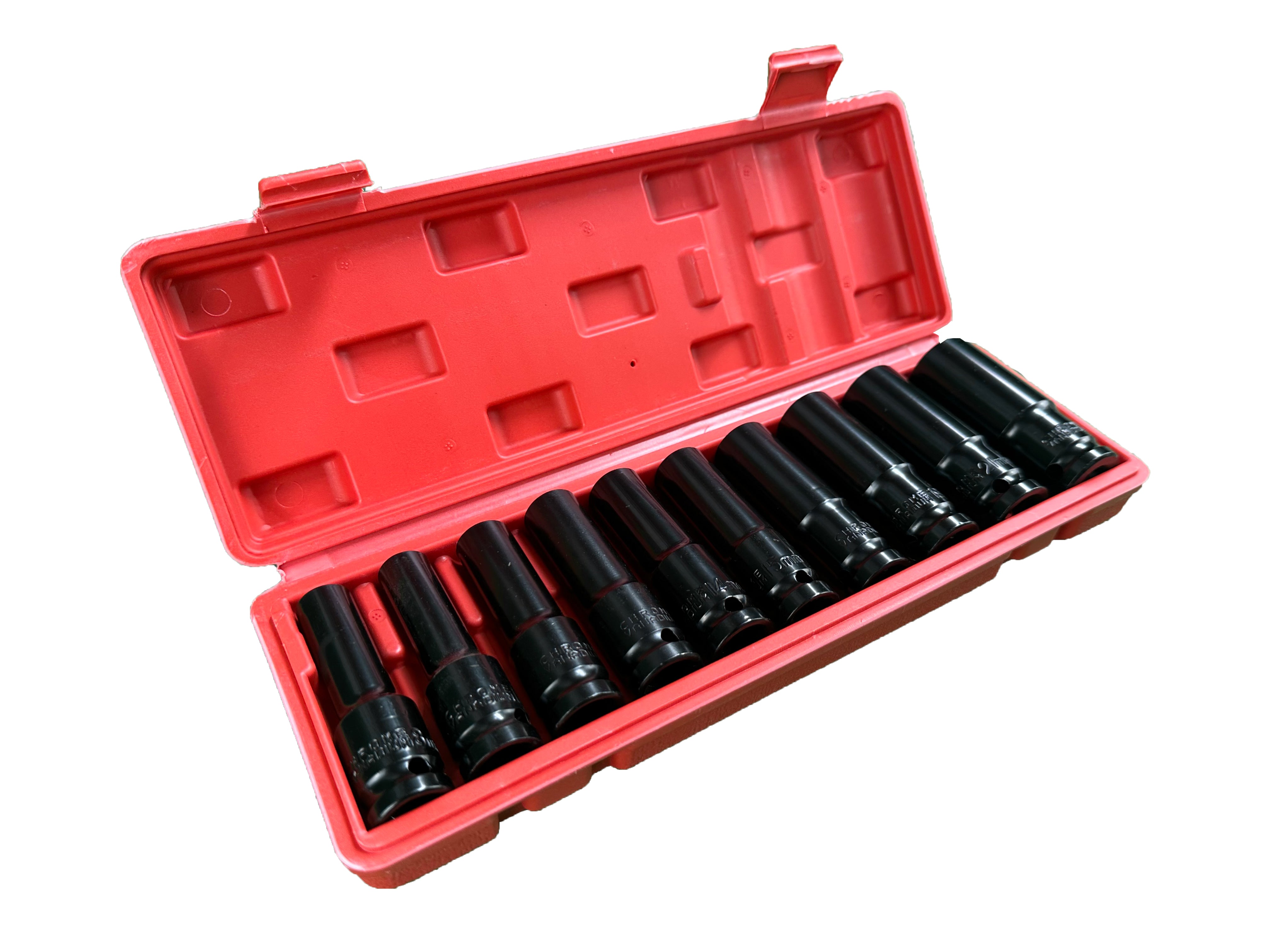 Set tubulare 1/2 lungi negre 8-24 mm 10 piese GEBO TOOLS