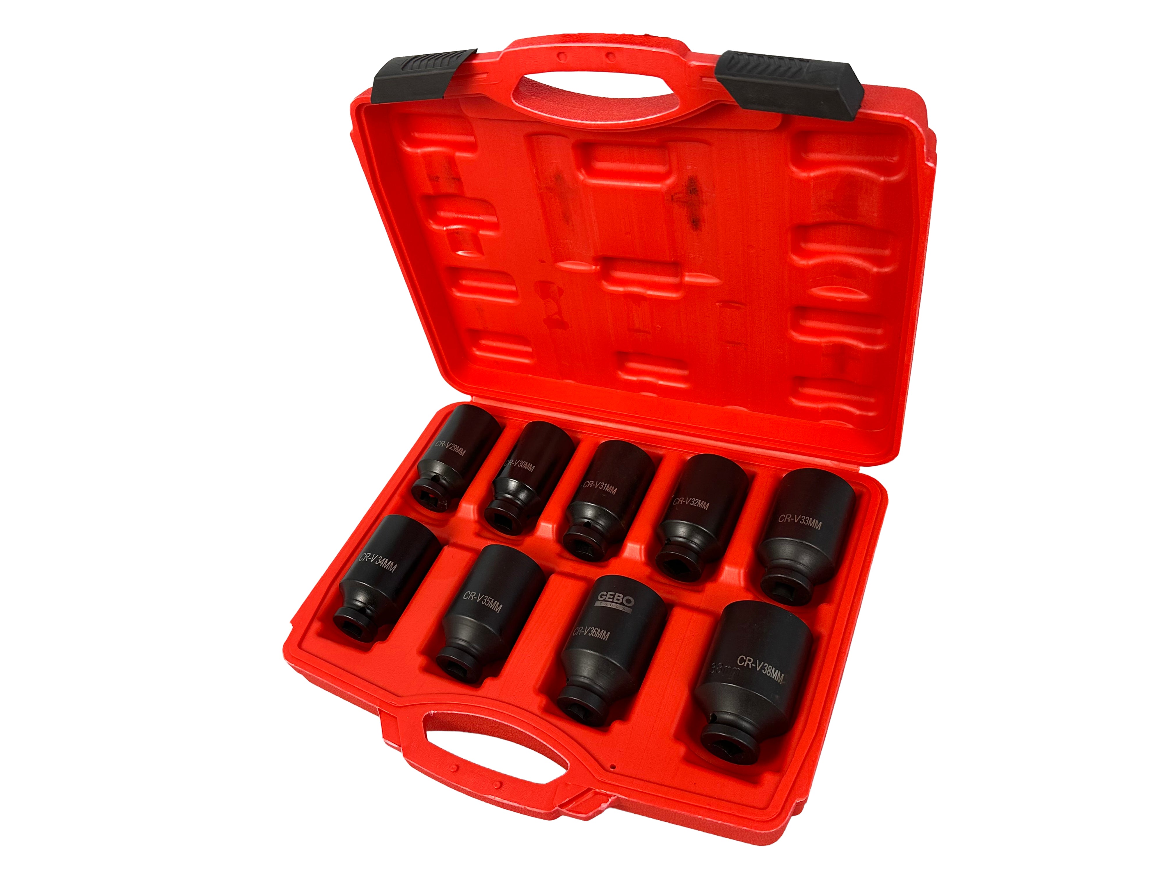 Set tubulare de impact 1/2 pentru planetare 9 piese 29-38mm GEBO TOOLS