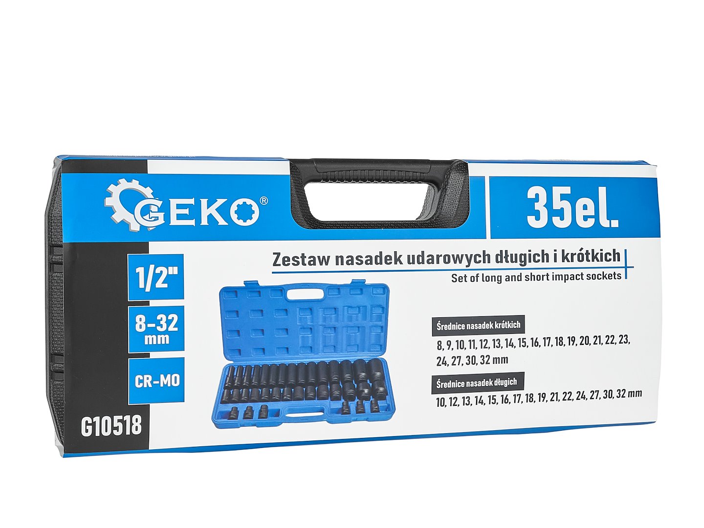 Set tubulare de impact scurte si lungi 1/2 8-32mm 35 piese