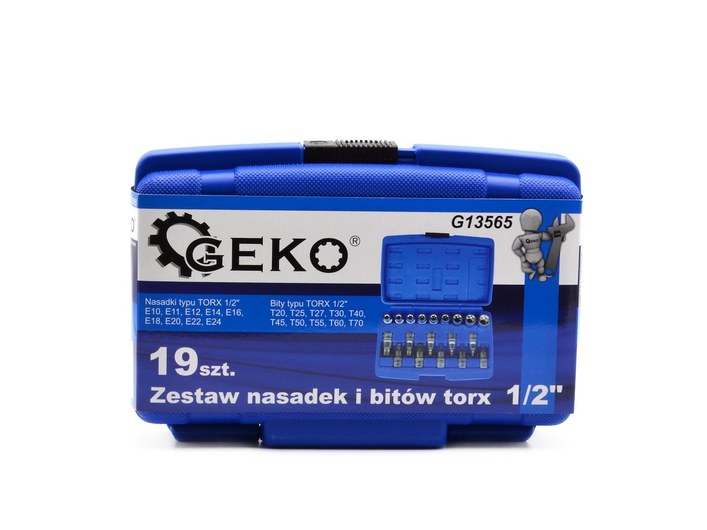Set tubulare si biti TORX 19 piese 1/2'' GEKO