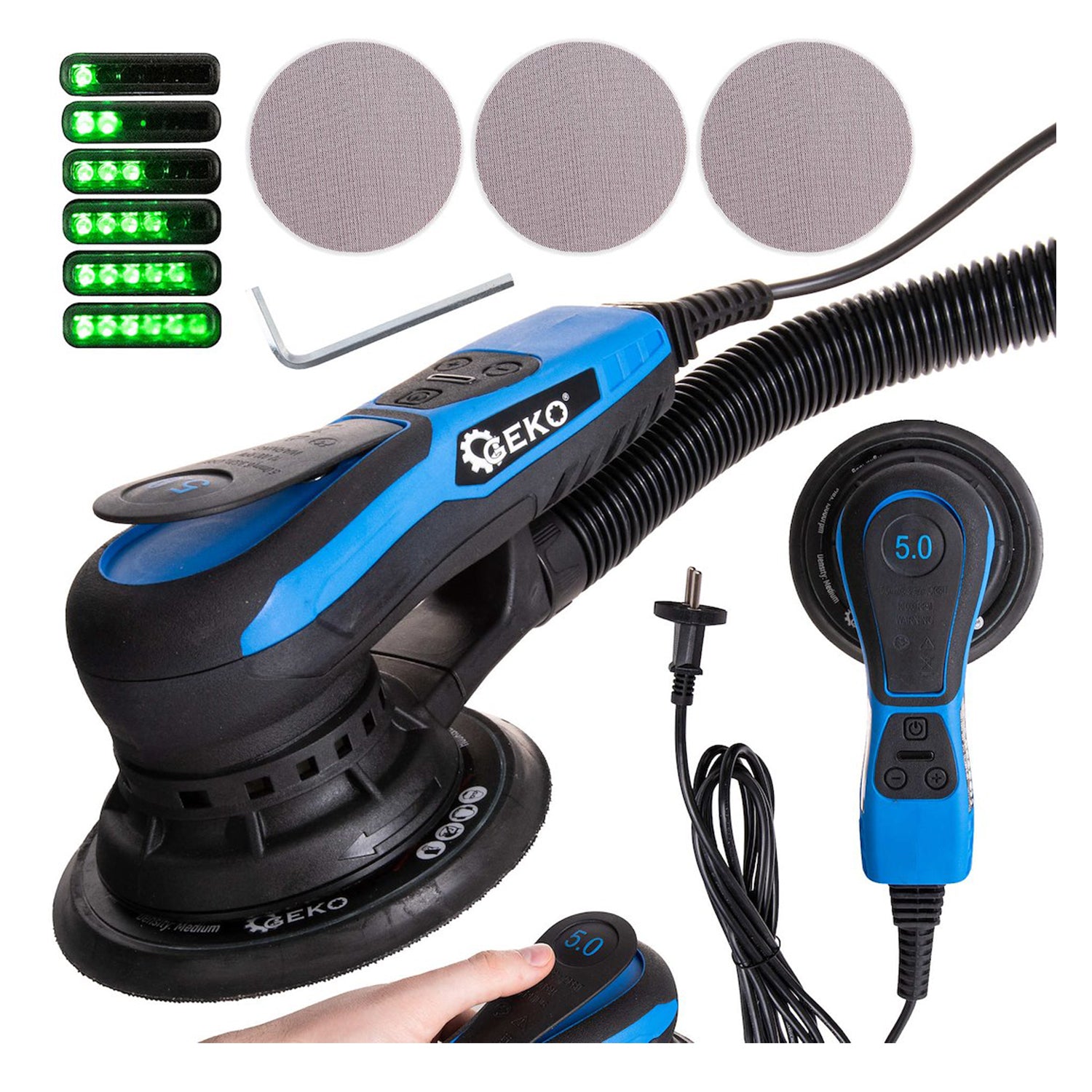 Slefuitor orbital cu excentric 150mm 350W GEKO