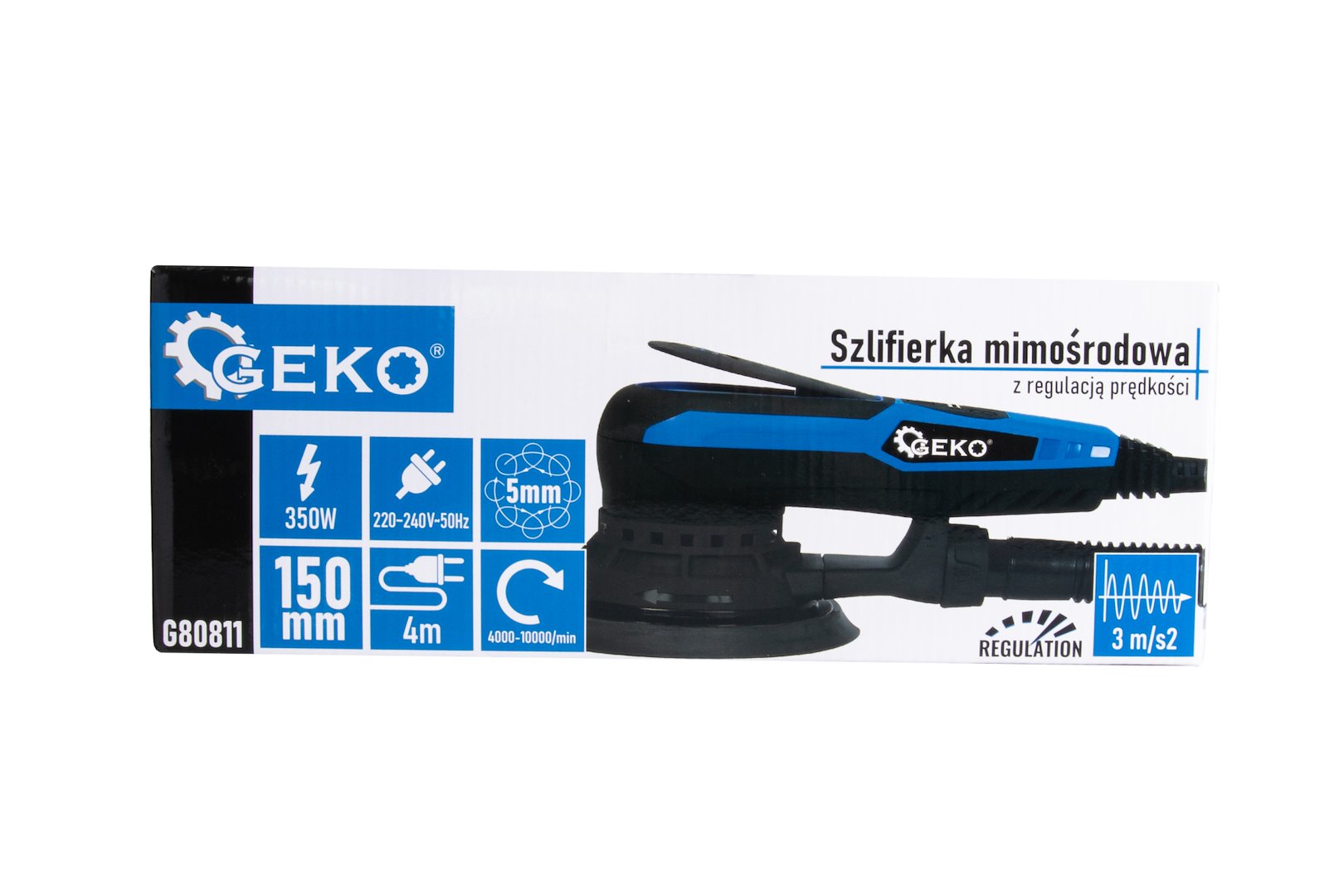 Slefuitor orbital cu excentric 150mm 350W GEKO