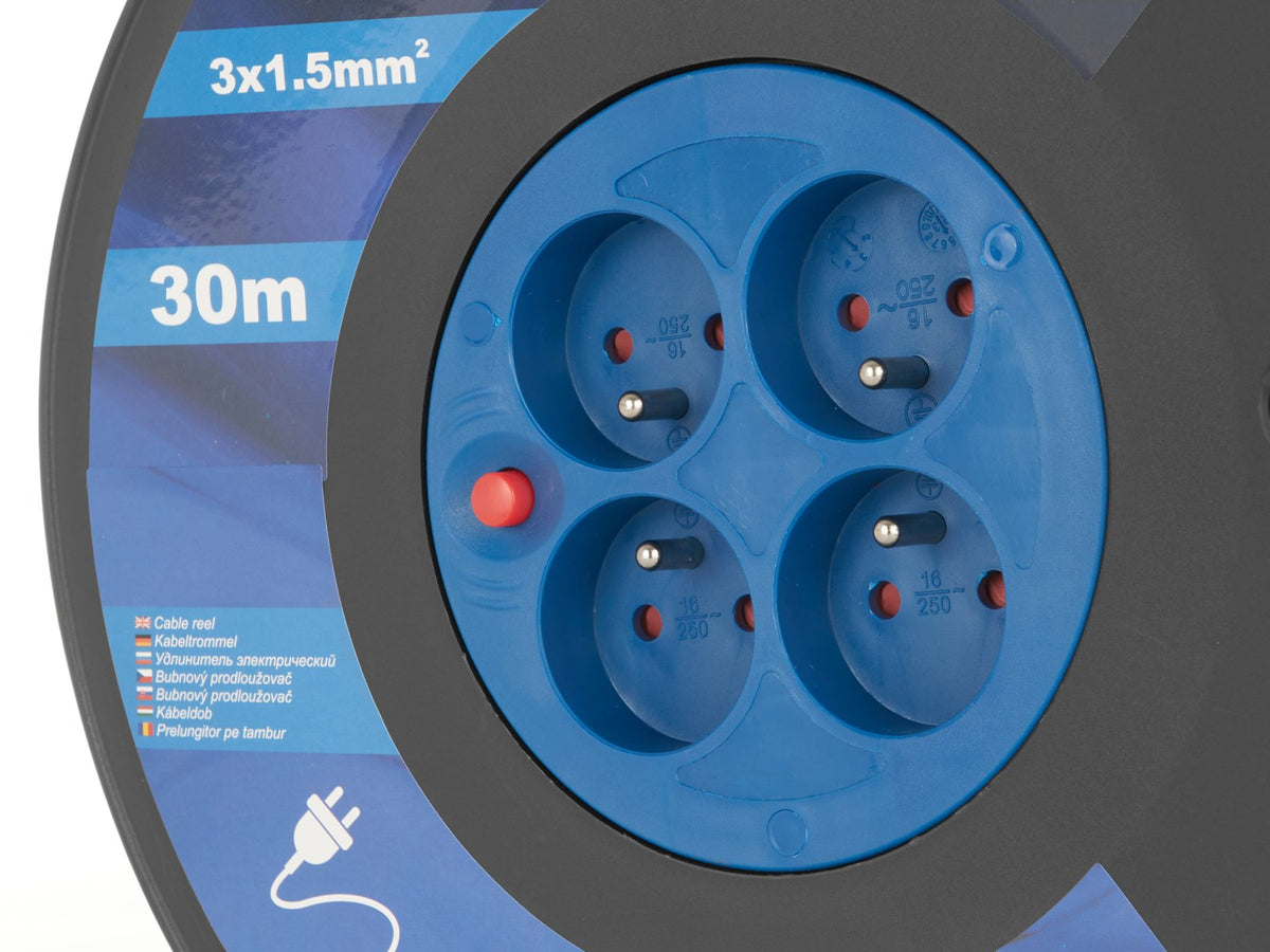 Tambur prelungitor electric 3x1.5mm 30m
