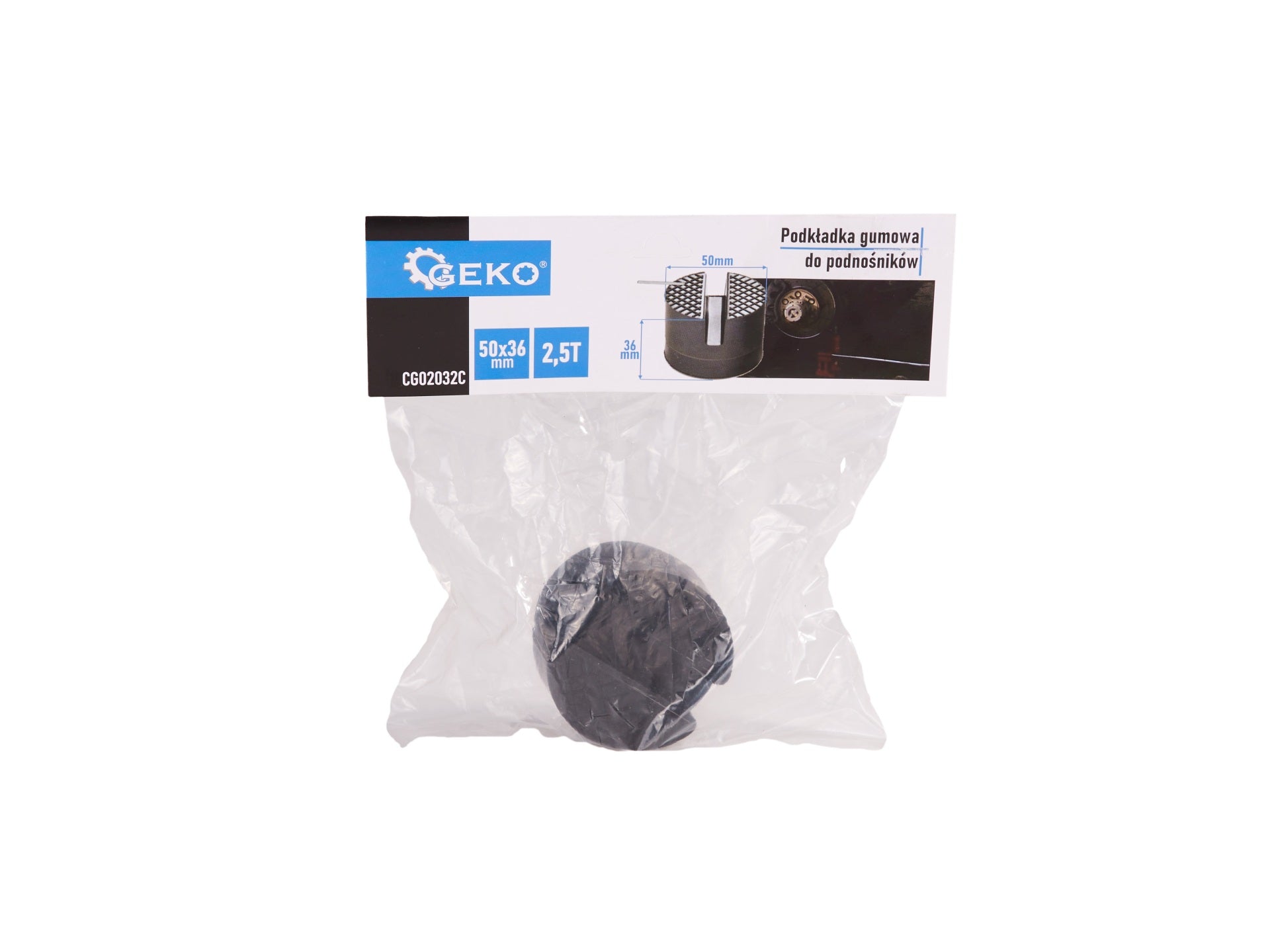 Tampon cauciuc 50x36mm pentru cric hidraulic tip crocodil 2.5T