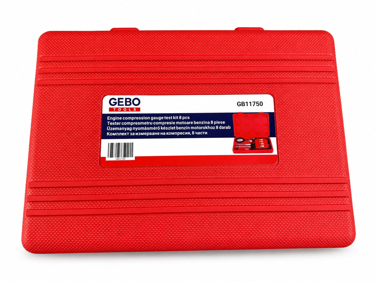 Tester compresmetru compresie motoare benzina 8 piese GEBO TOOLS