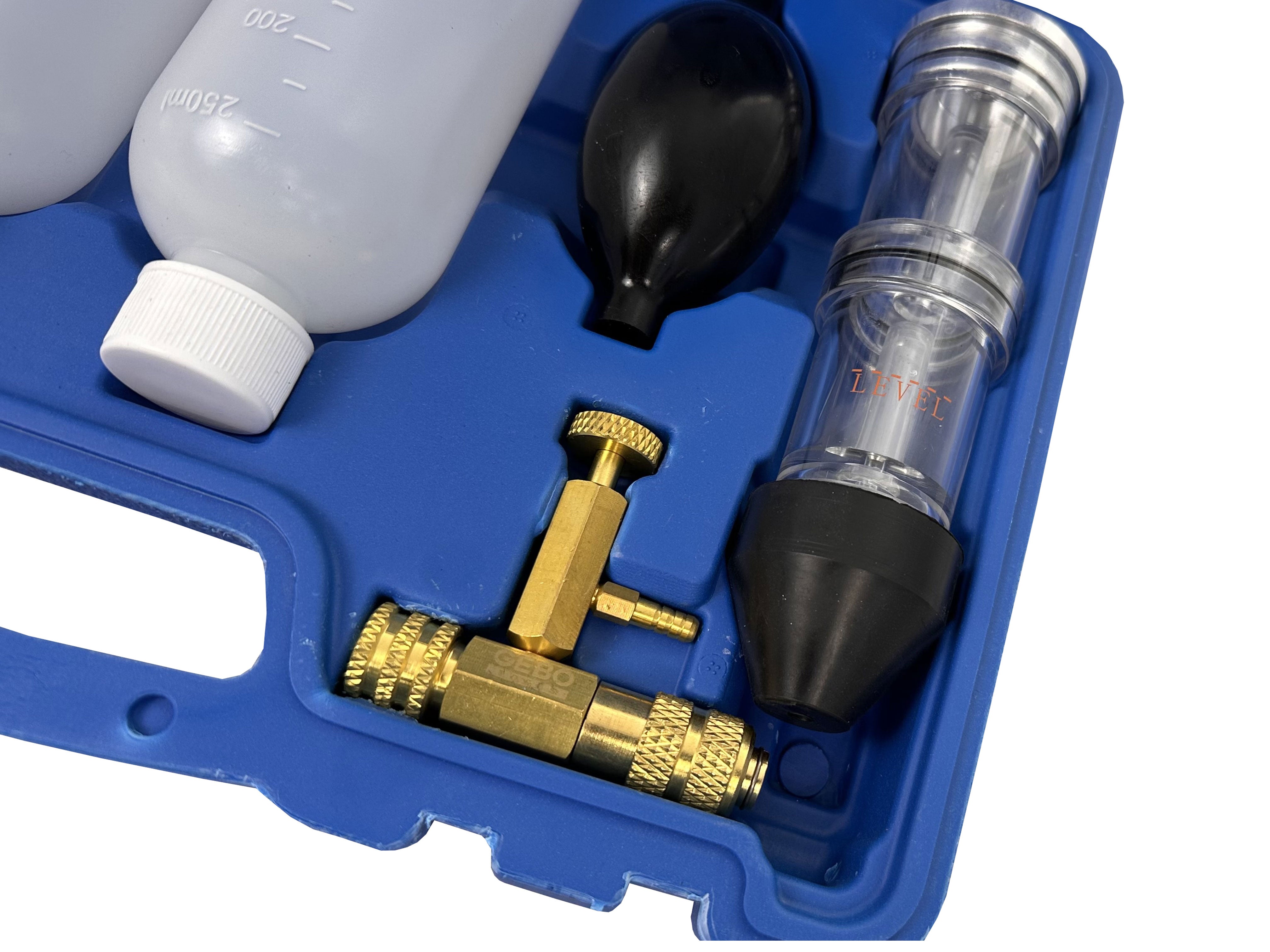 Tester garnitura de chiuloasa cu adaptoare GEBO TOOLS