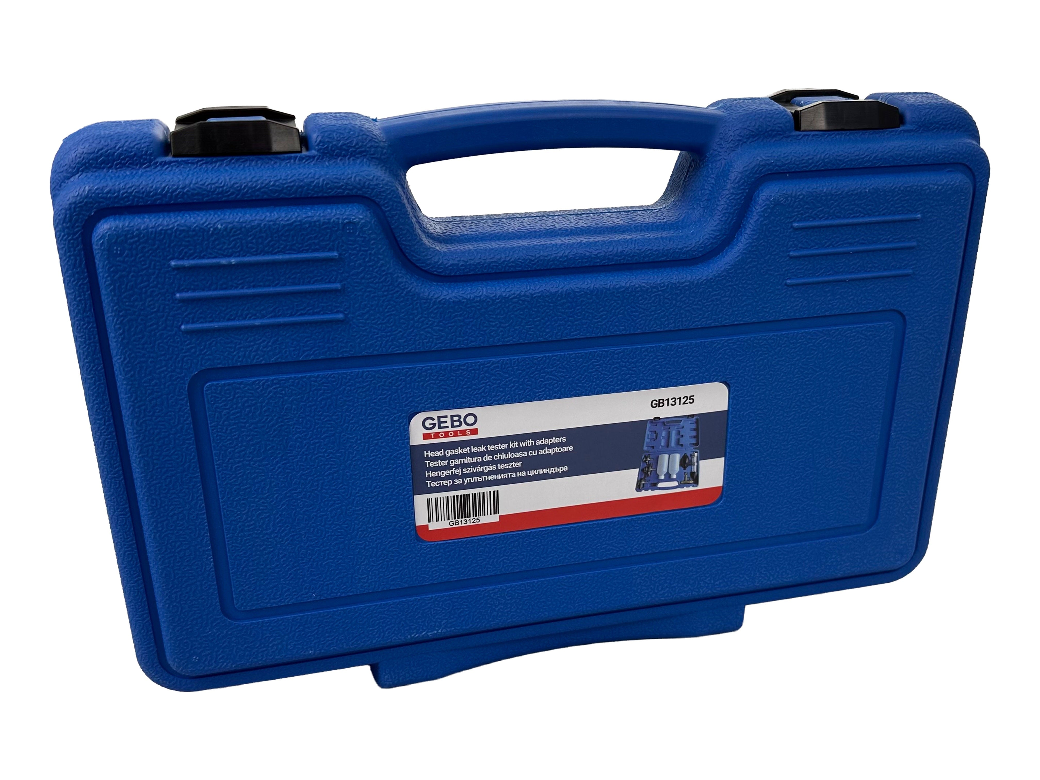 Tester garnitura de chiuloasa cu adaptoare GEBO TOOLS
