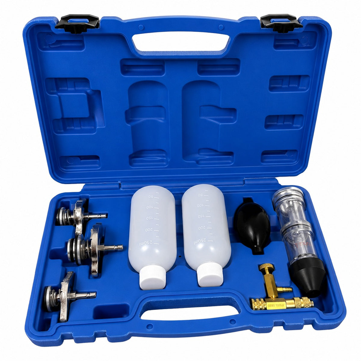 Tester garnitura de chiuloasa cu adaptoare GEBO TOOLS