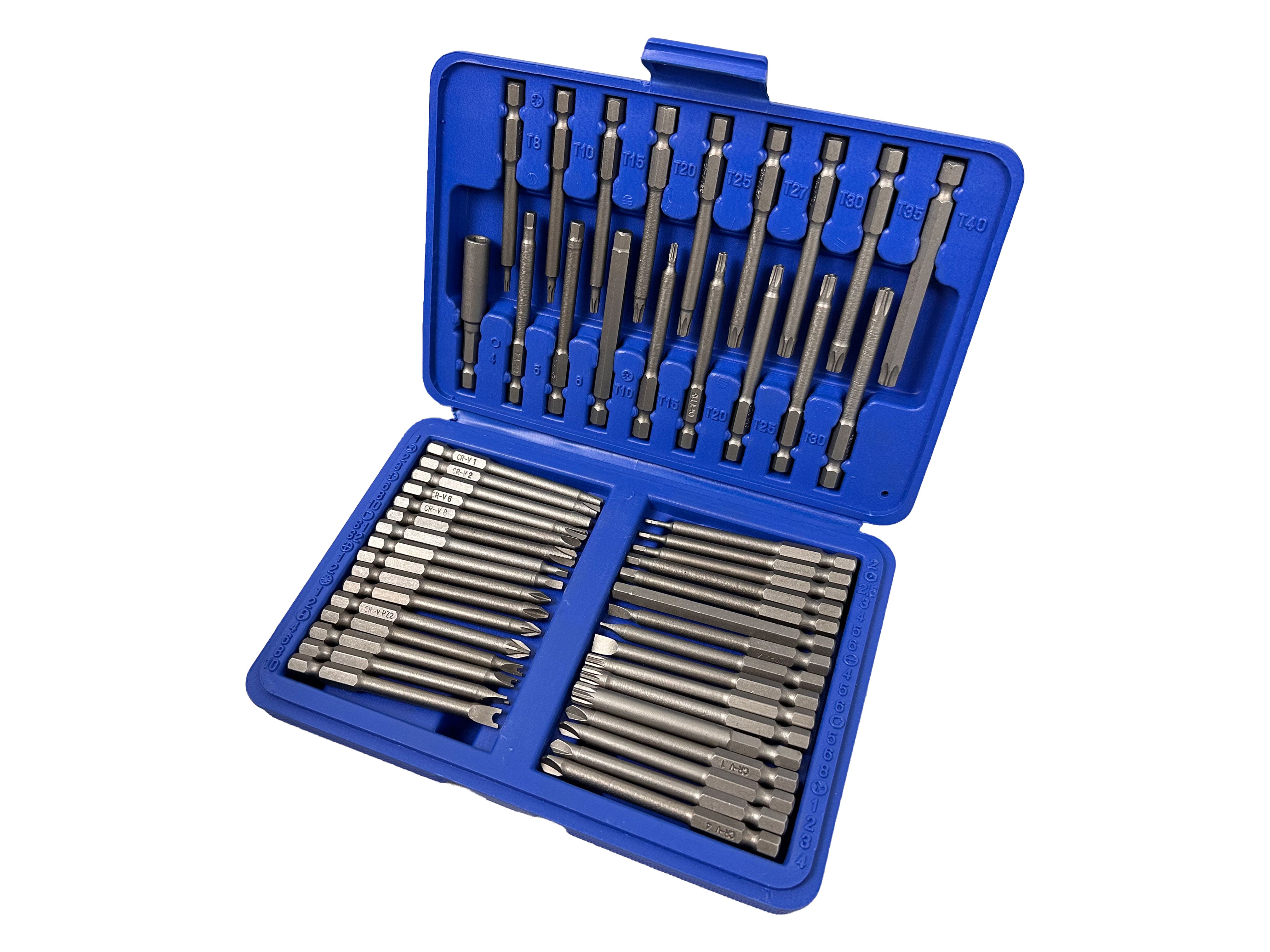 Trusa 50 buc biti lungi pentru bormasina GEBO TOOLS