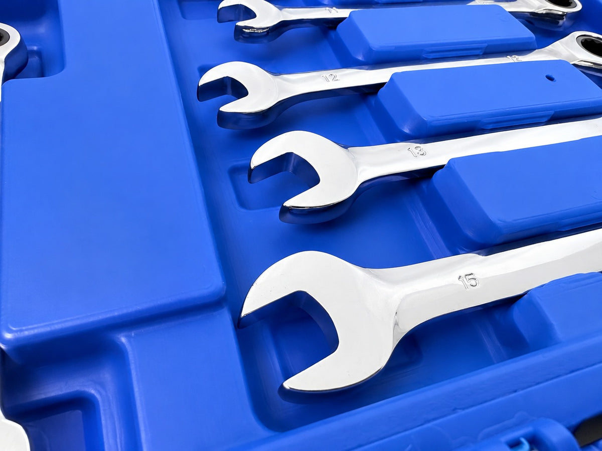 Trusa chei combinate cu clichet 8-19mm 12 piese GEBO TOOLS