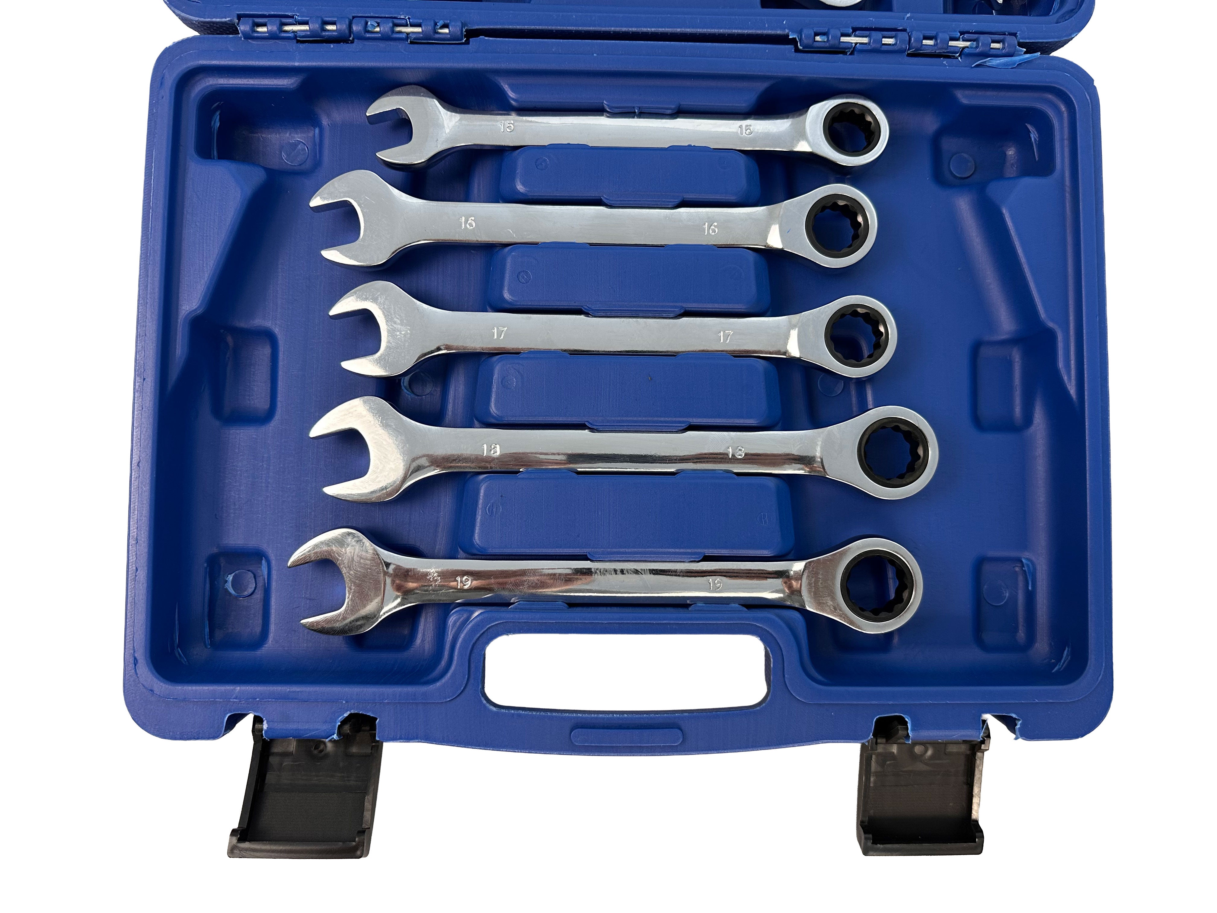 Trusa chei combinate cu clichet 8-19mm 12 piese GEBO TOOLS