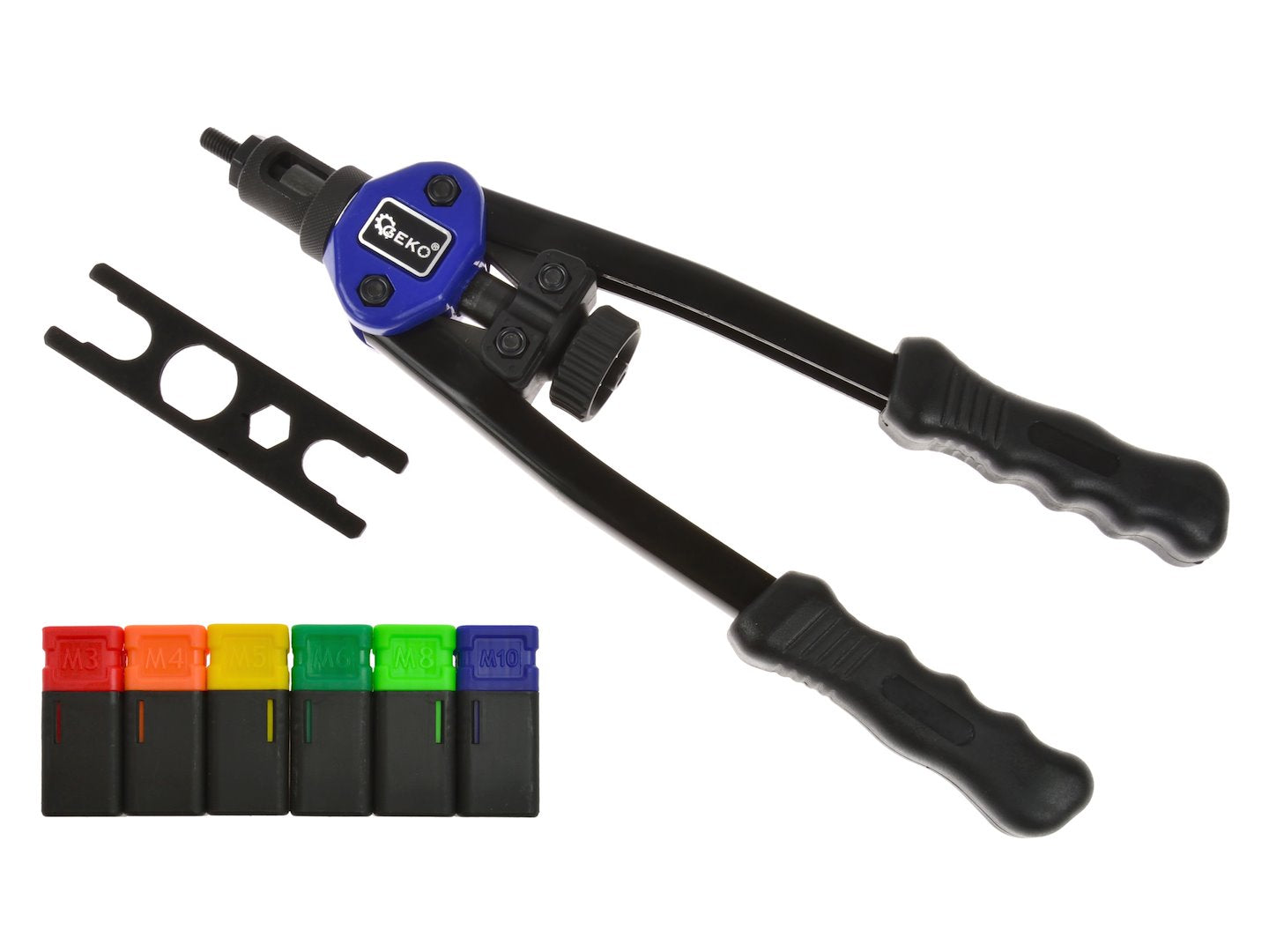 Trusa cleste profesional de nituit popnituri si piulite m3-m10 GEKO