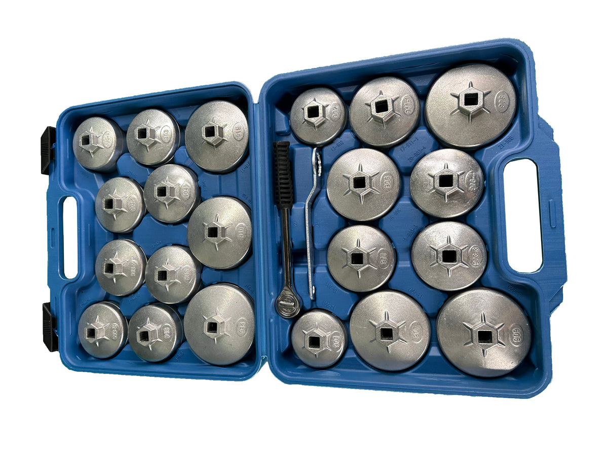 Trusa cu chei capace din aluminiu pentru filtre de ulei 23 piese GEBO TOOLS