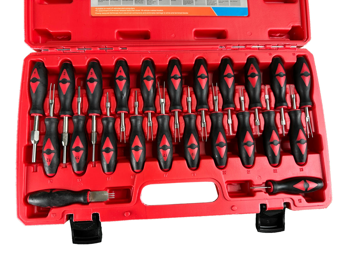 Trusa demontat pini terminale din prize si cuple electrice 23 piese GEBO TOOLS