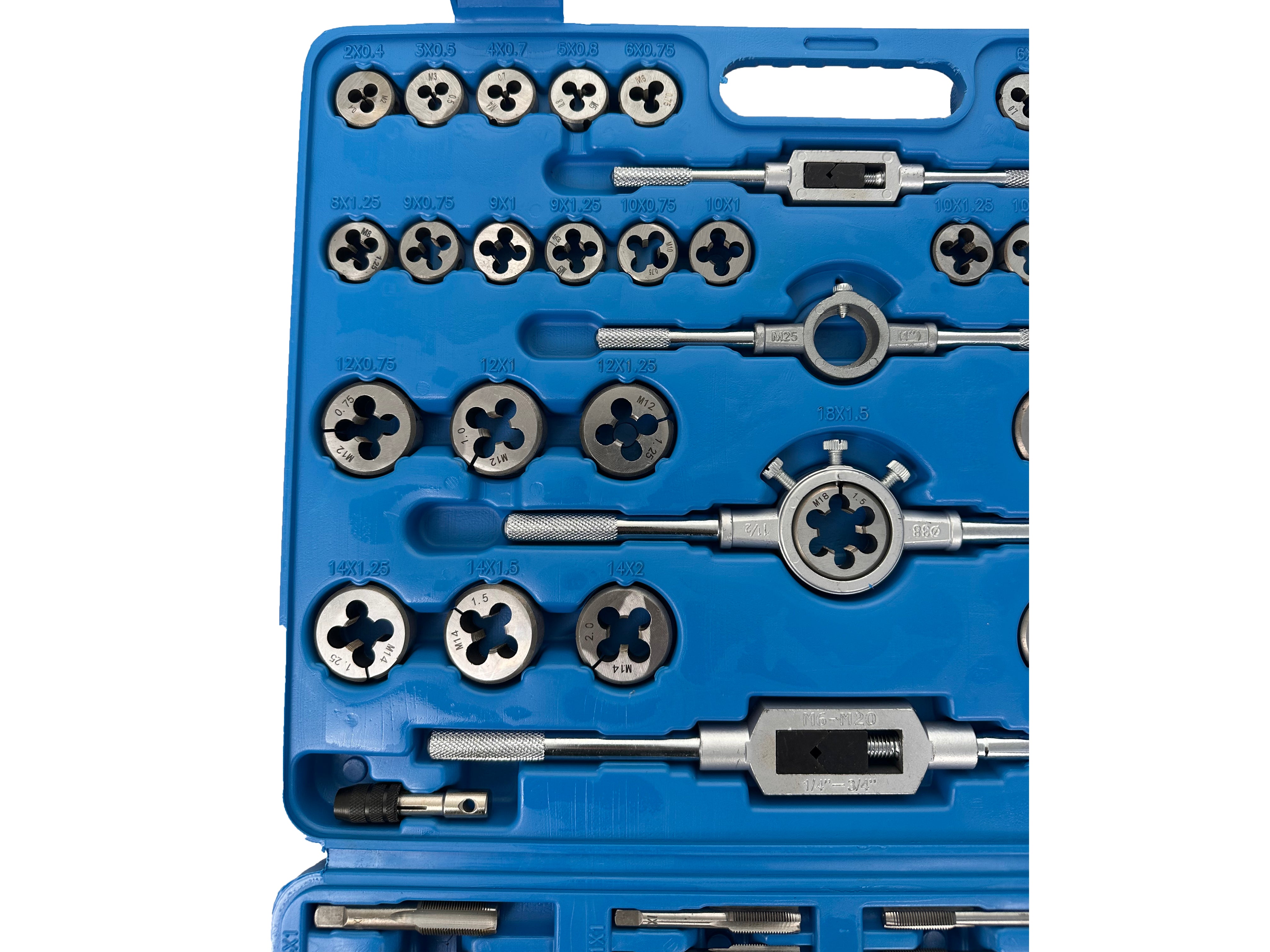 Trusa filiere si tarozi 110 piese m2-m18 GEBO TOOLS