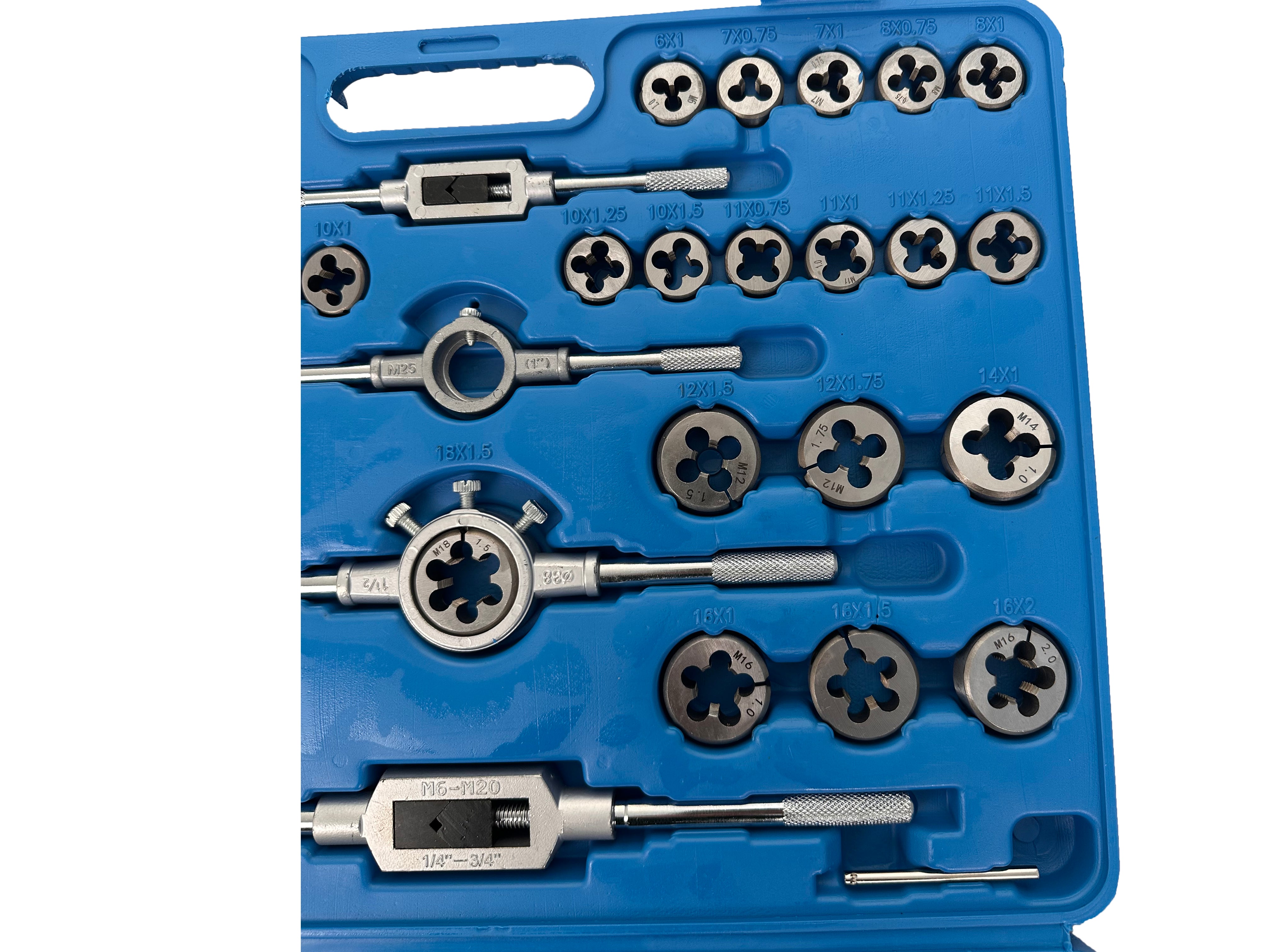 Trusa filiere si tarozi 110 piese m2-m18 GEBO TOOLS