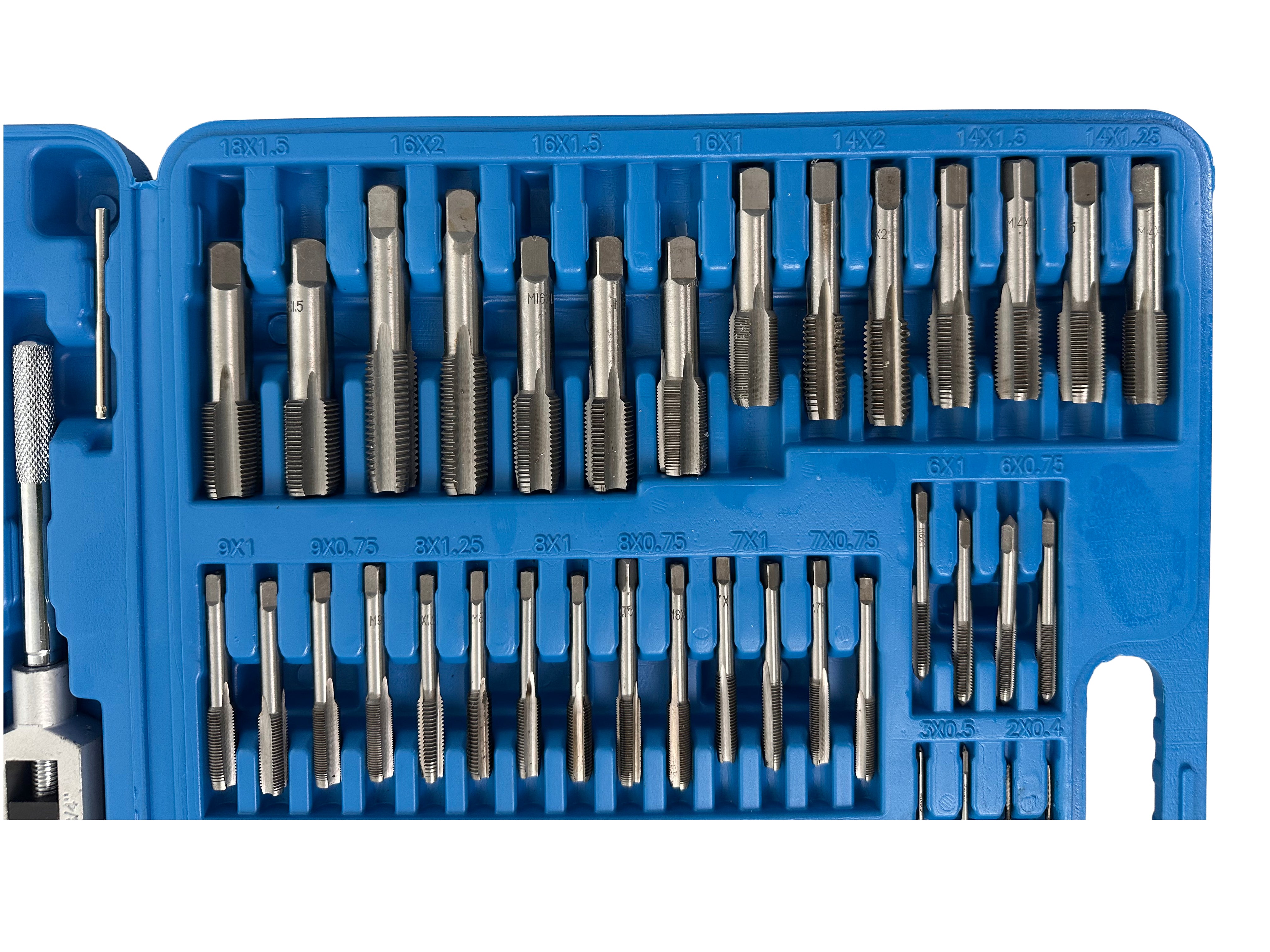 Trusa filiere si tarozi 110 piese m2-m18 GEBO TOOLS