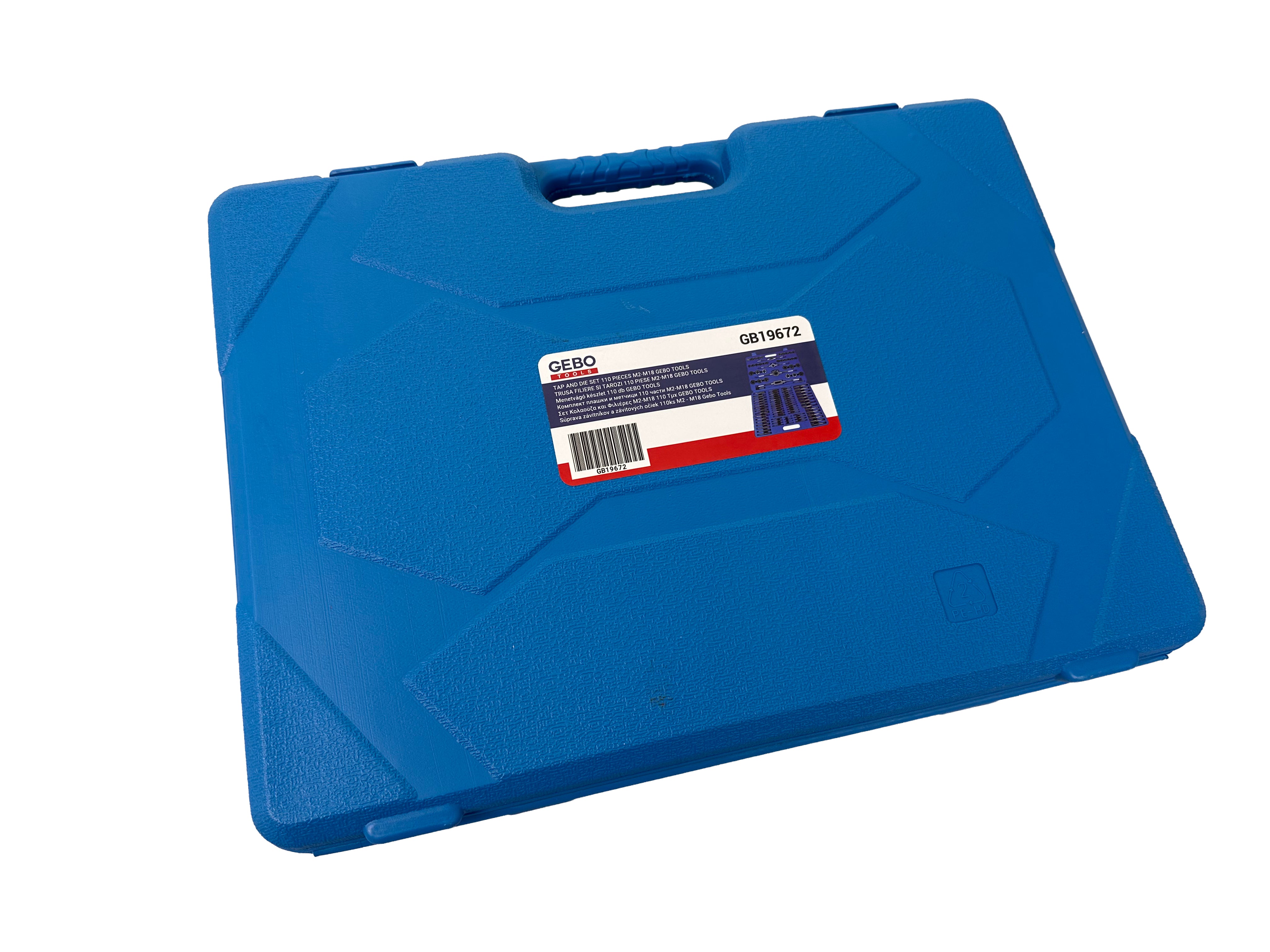 Trusa filiere si tarozi 110 piese m2-m18 GEBO TOOLS