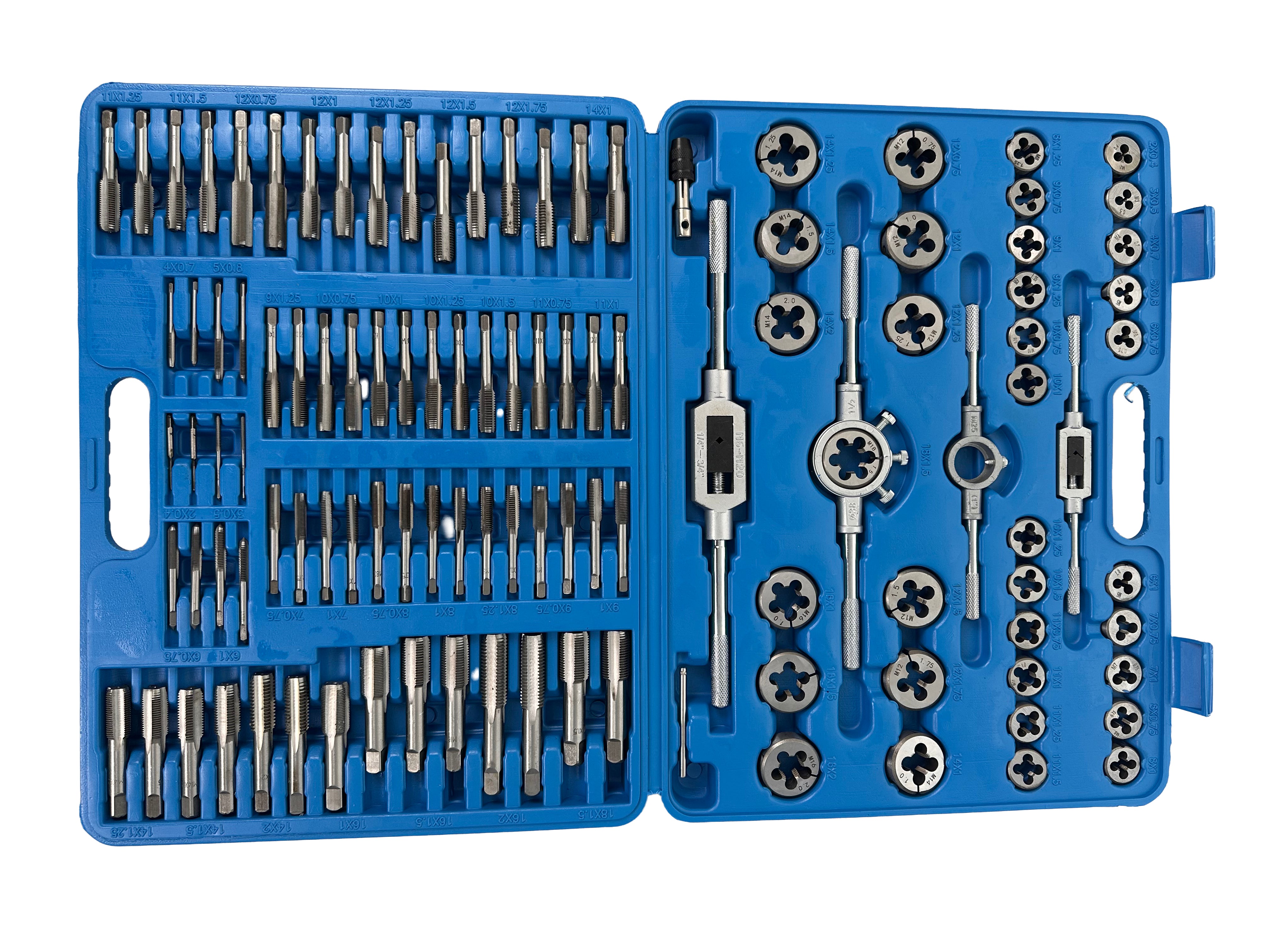 Trusa filiere si tarozi 110 piese m2-m18 GEBO TOOLS