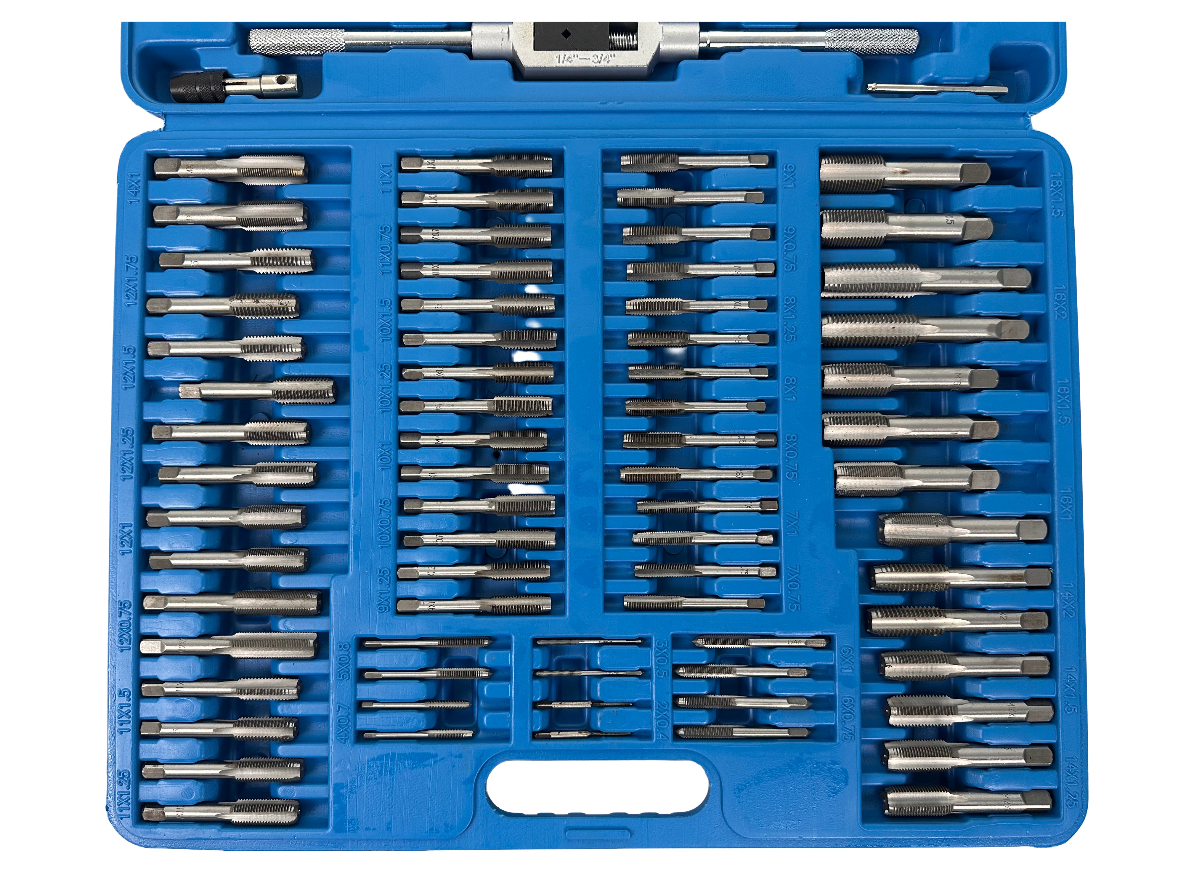 Trusa filiere si tarozi 110 piese m2-m18 GEBO TOOLS