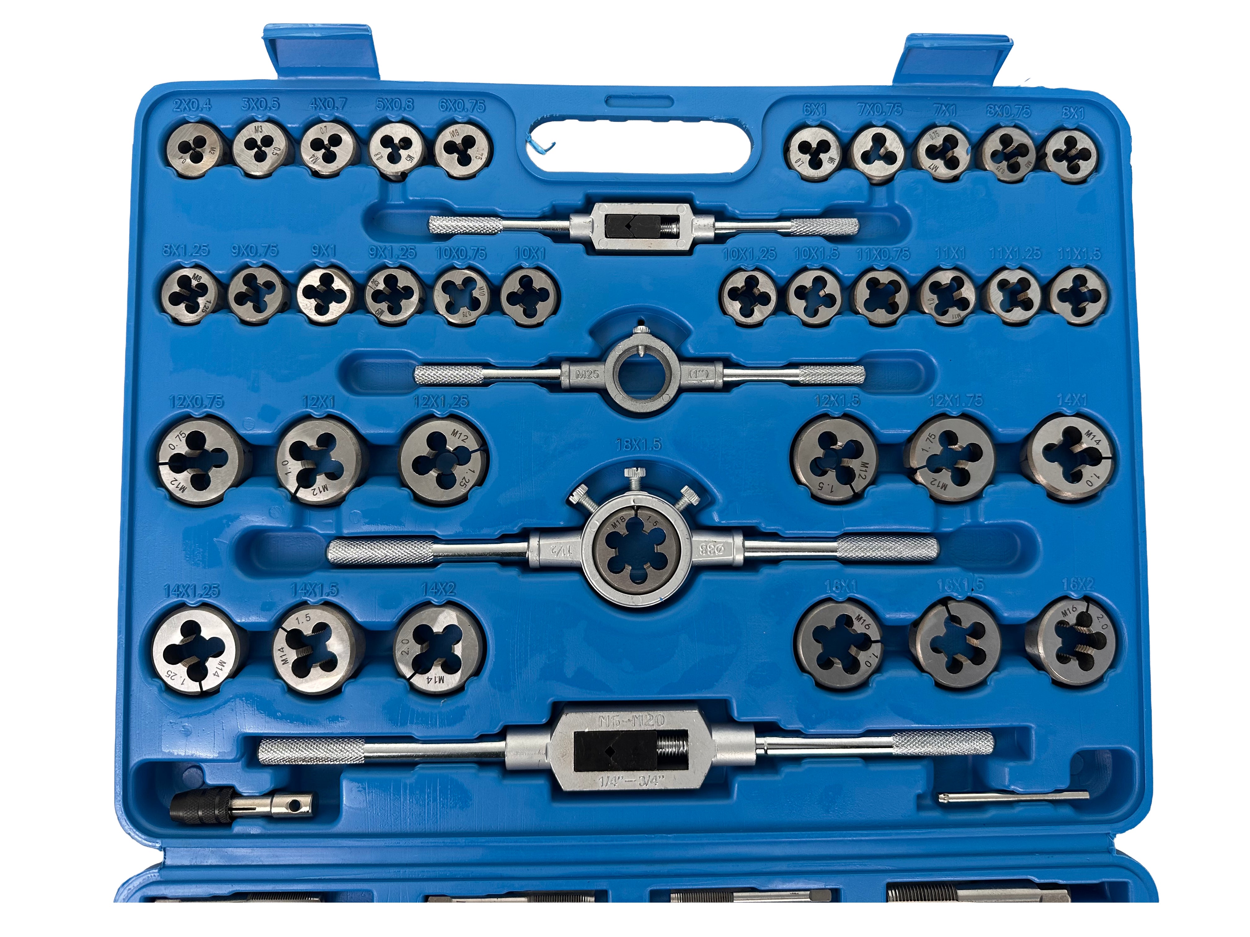 Trusa filiere si tarozi 110 piese m2-m18 GEBO TOOLS