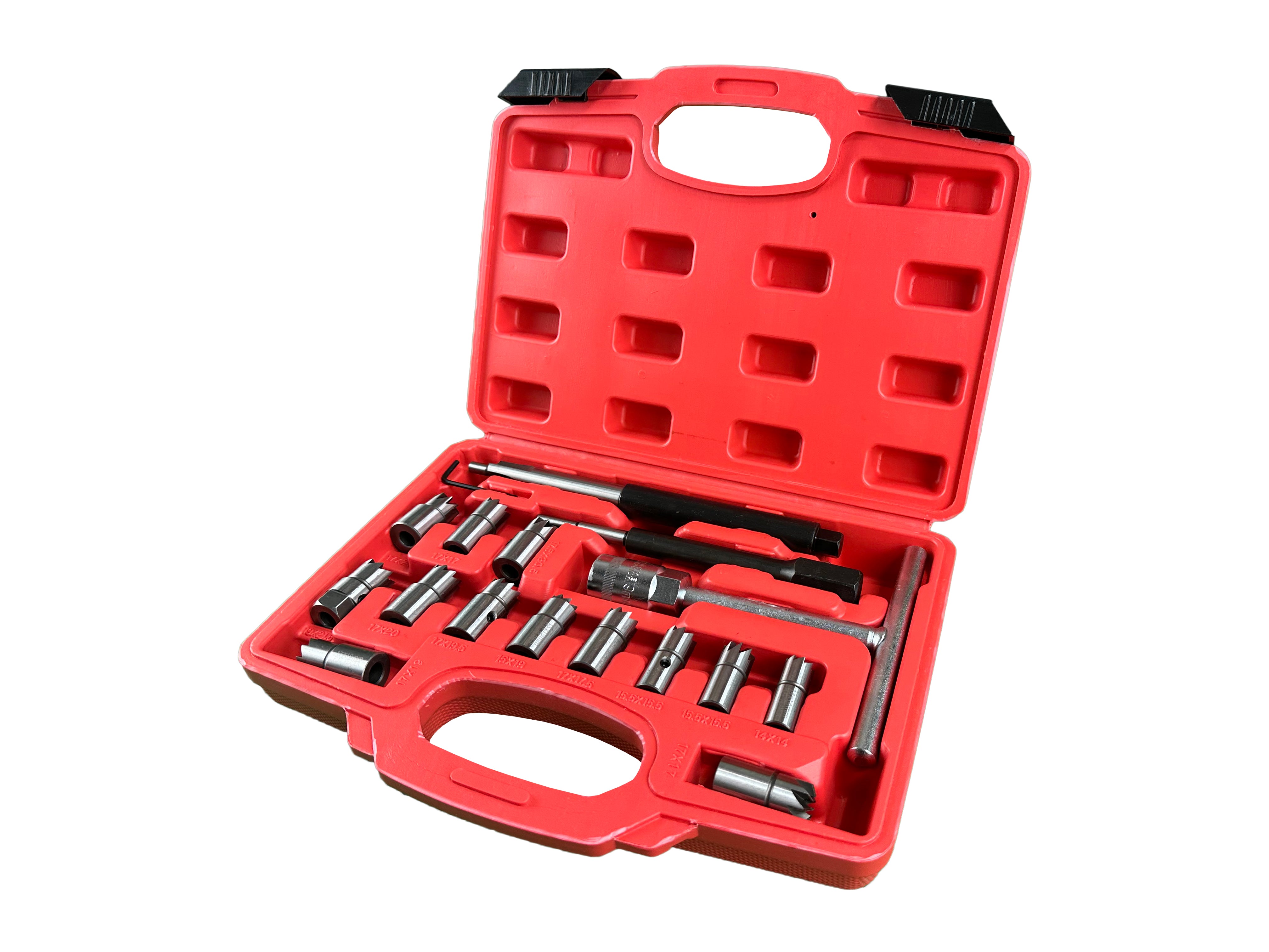 Trusa frezat locas injector 17 piese GEBO TOOLS