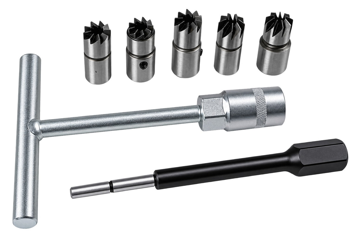 Trusa freze pentru curatat locas orificiu scaun injectoare 7 piese GEBO TOOLS