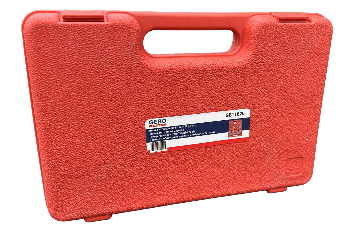 Trusa pentru etriere pistoane frana auto universala 22 piese GEBO TOOLS