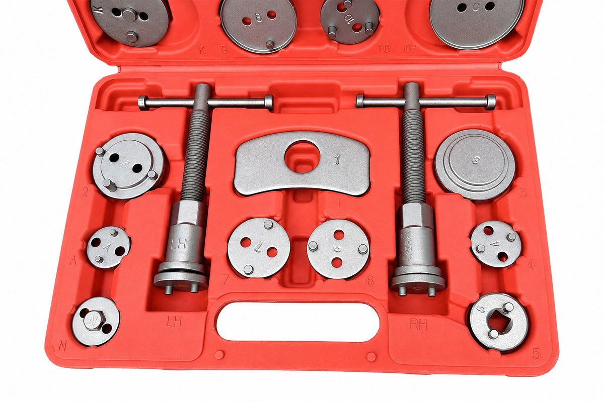 Trusa pentru etriere pistoane frana auto universala 22 piese GEBO TOOLS