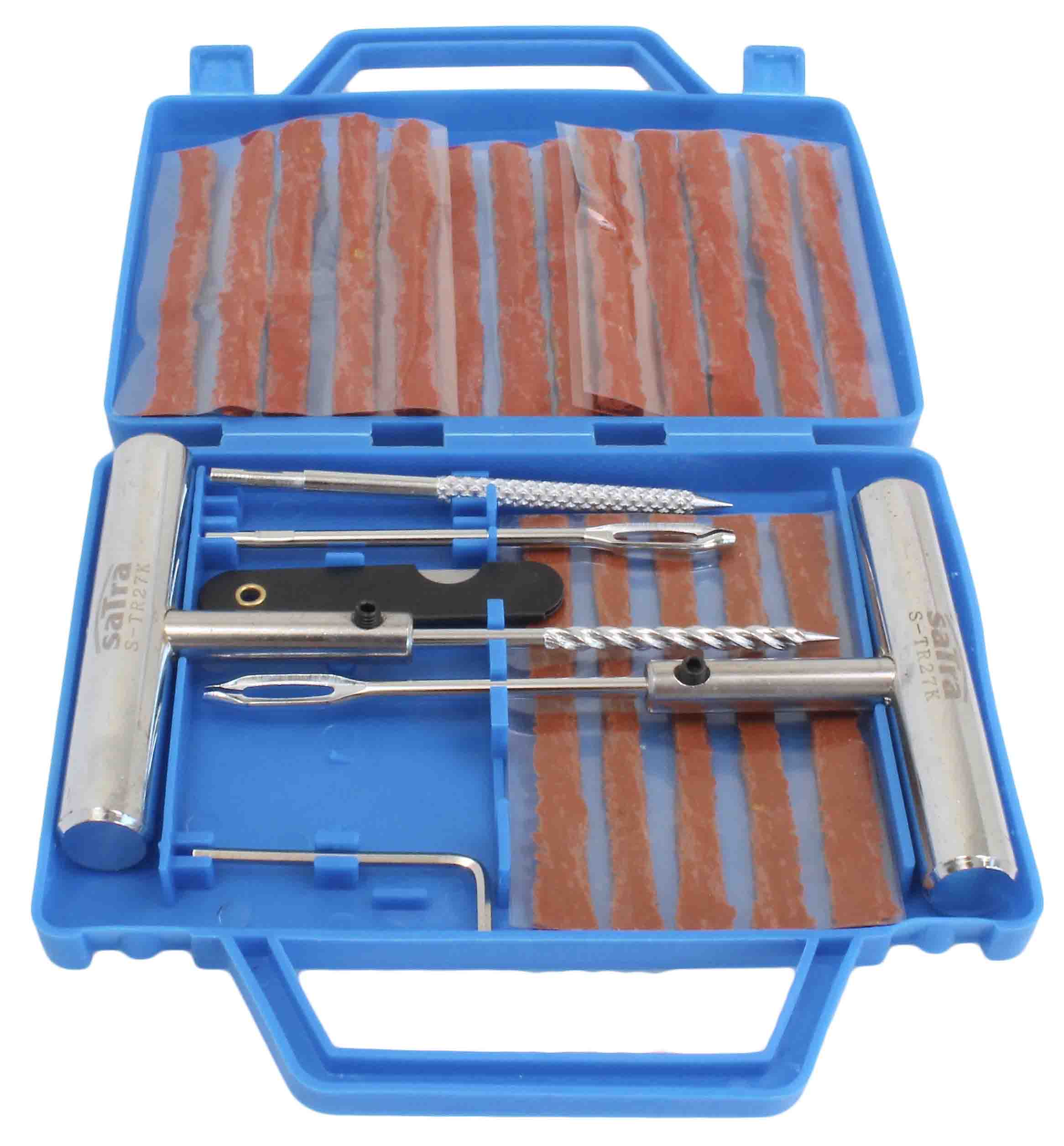 Trusa pentru reparat anvelope cu snur 27 piese