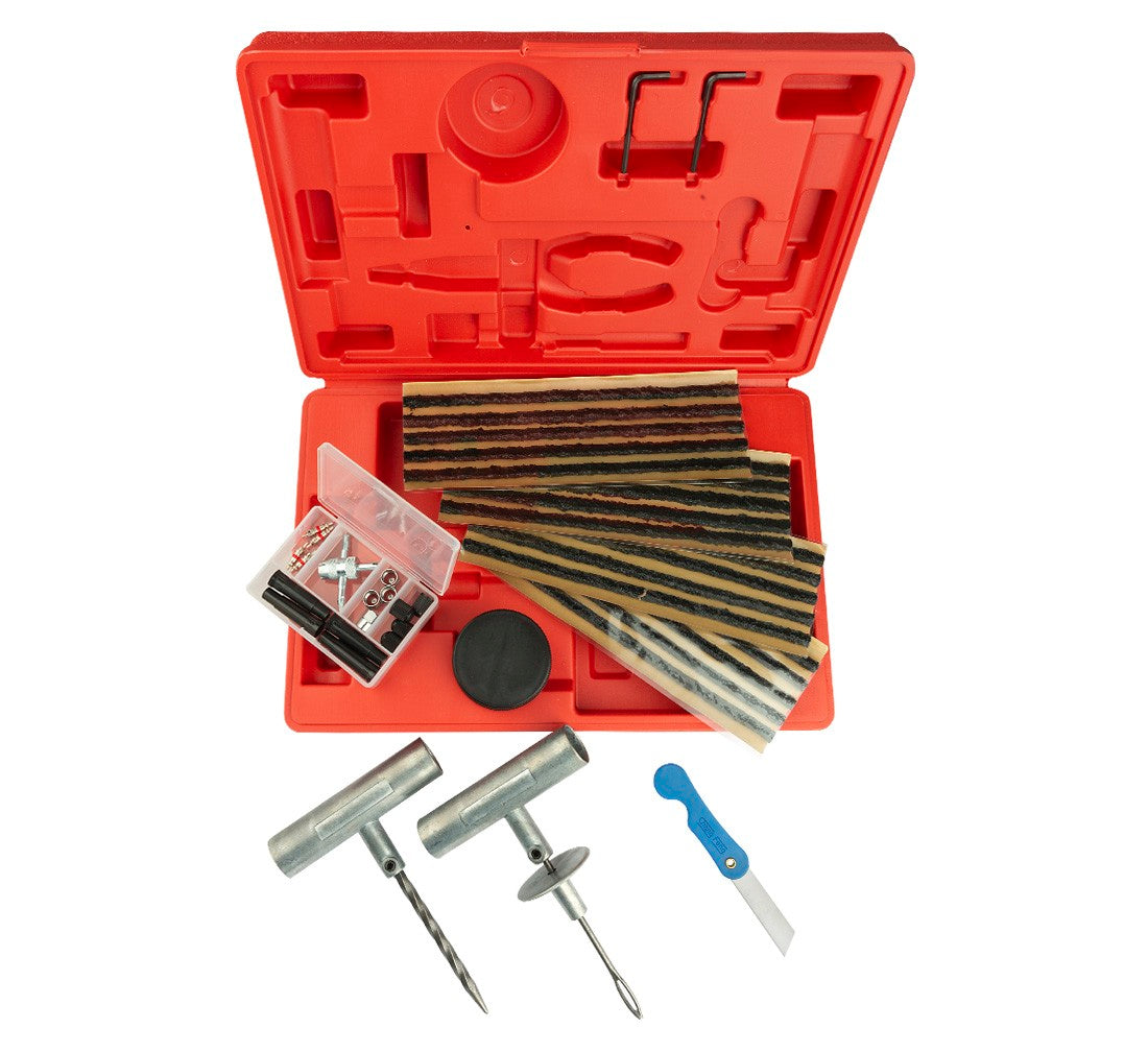 Trusa pentru reparat anvelope pneuri cu snur 55 piese