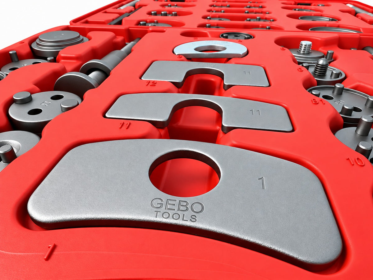 Trusa presa etriere pentru pistoane de frana 50 piese GEBO TOOLS