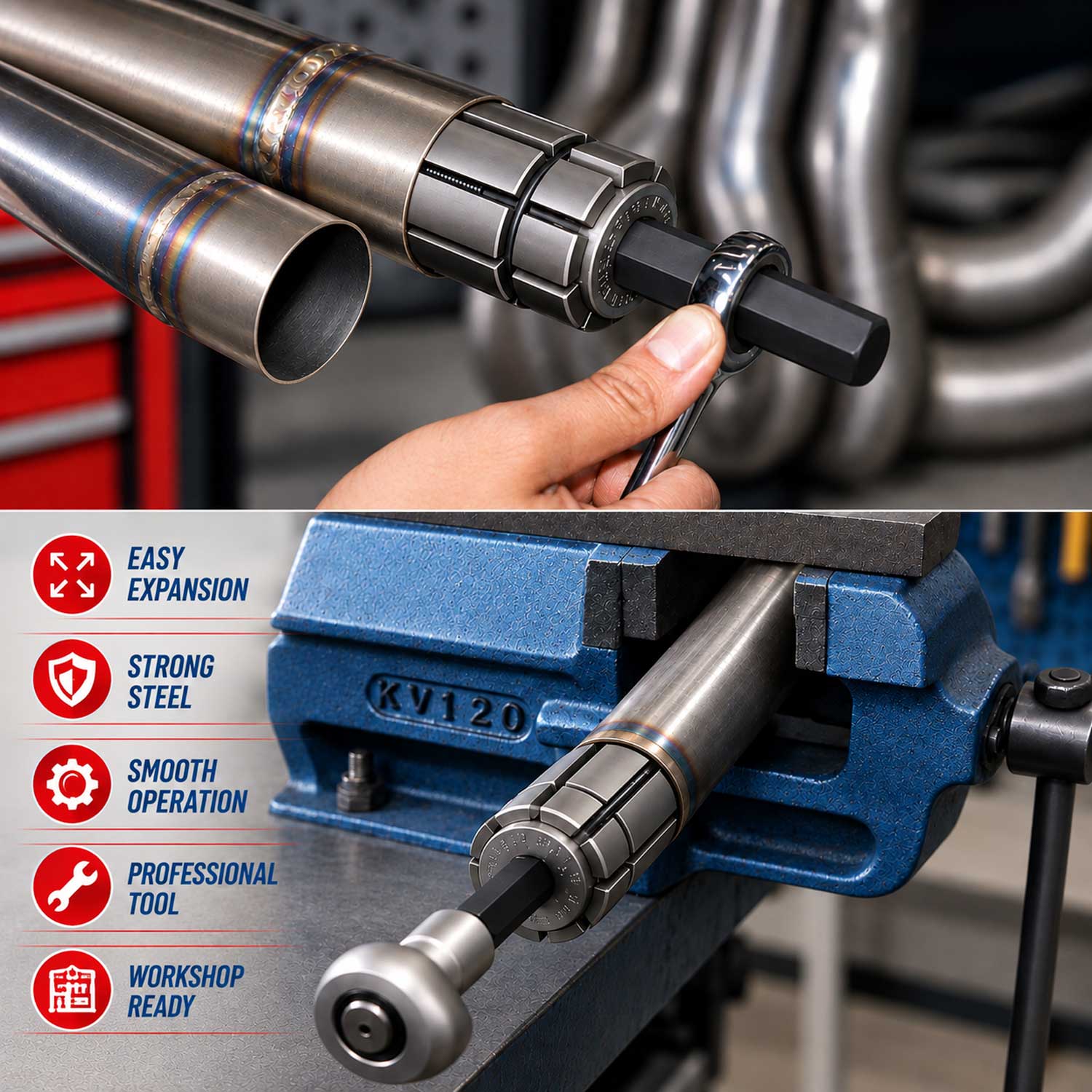 Trusa pt largit tevi de esapament GEBO TOOLS