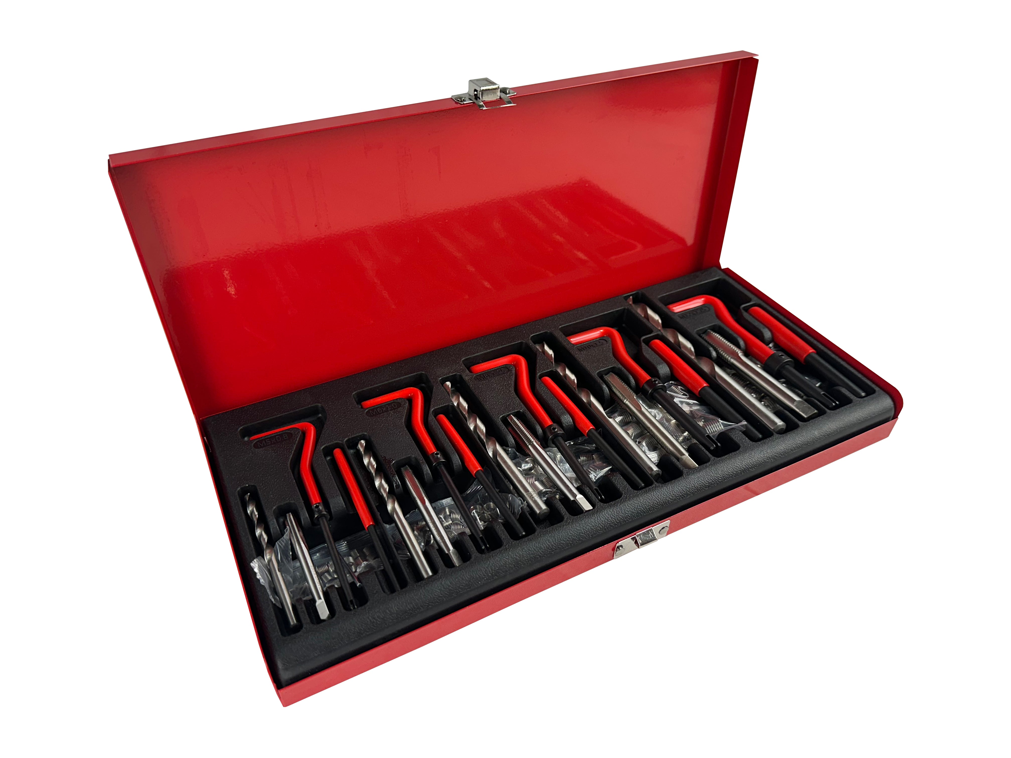 Trusa reparat filete m5 m6 m8 m10 M12 131 piese GEBO TOOLS