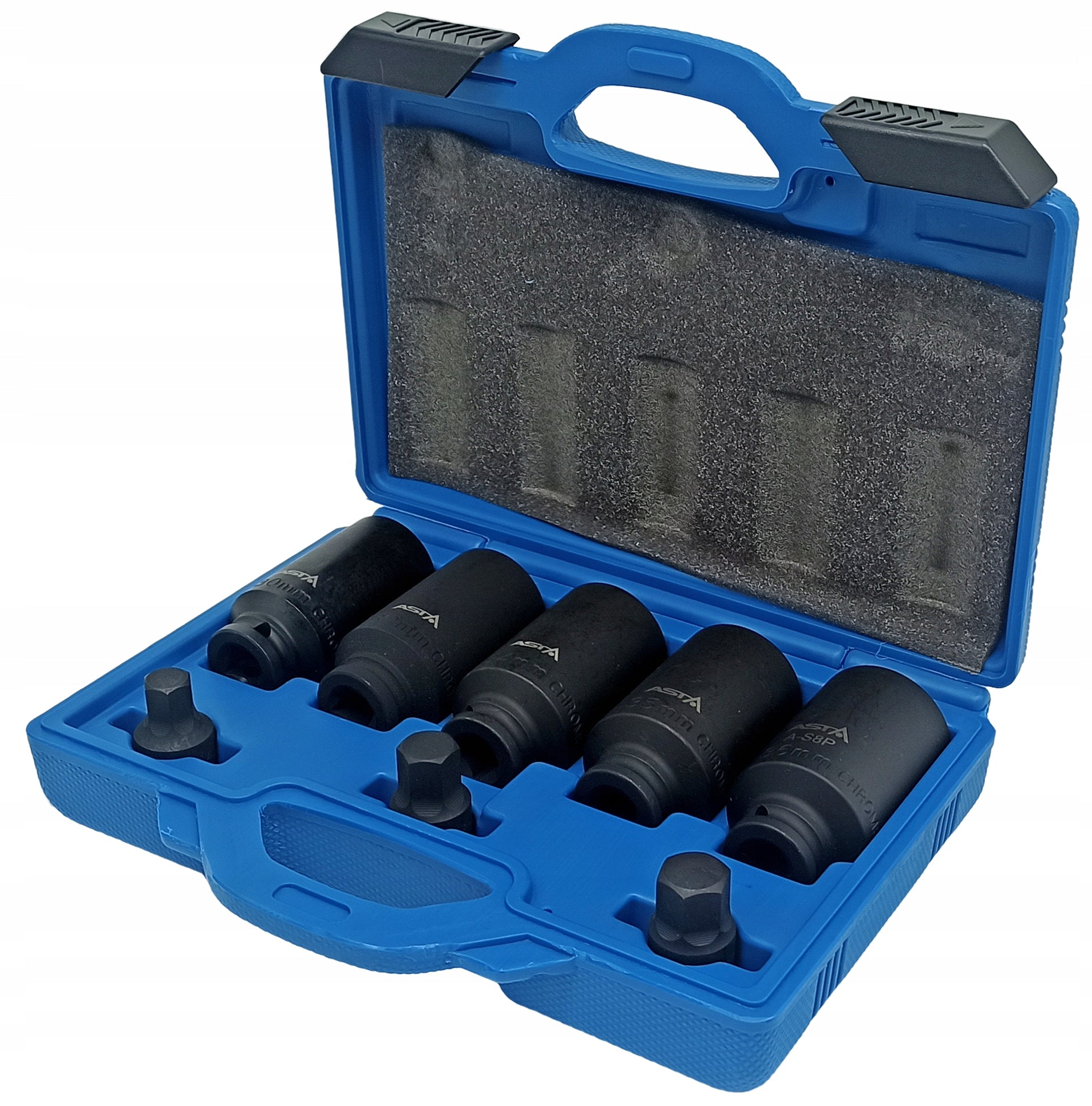Trusa tubulare de impact bihexagonale pt planetare 1/2 8 piese 30-36 mm