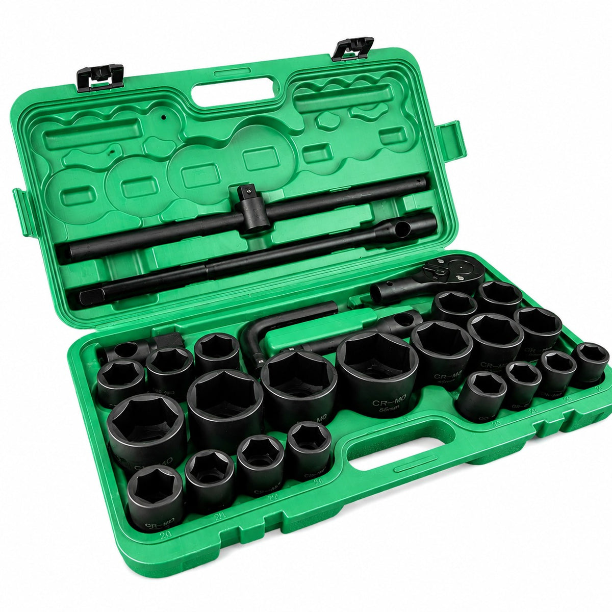 Trusa tubulare de impact in metric cu clichet 3/4" 1" 26 piese GEBO TOOLS