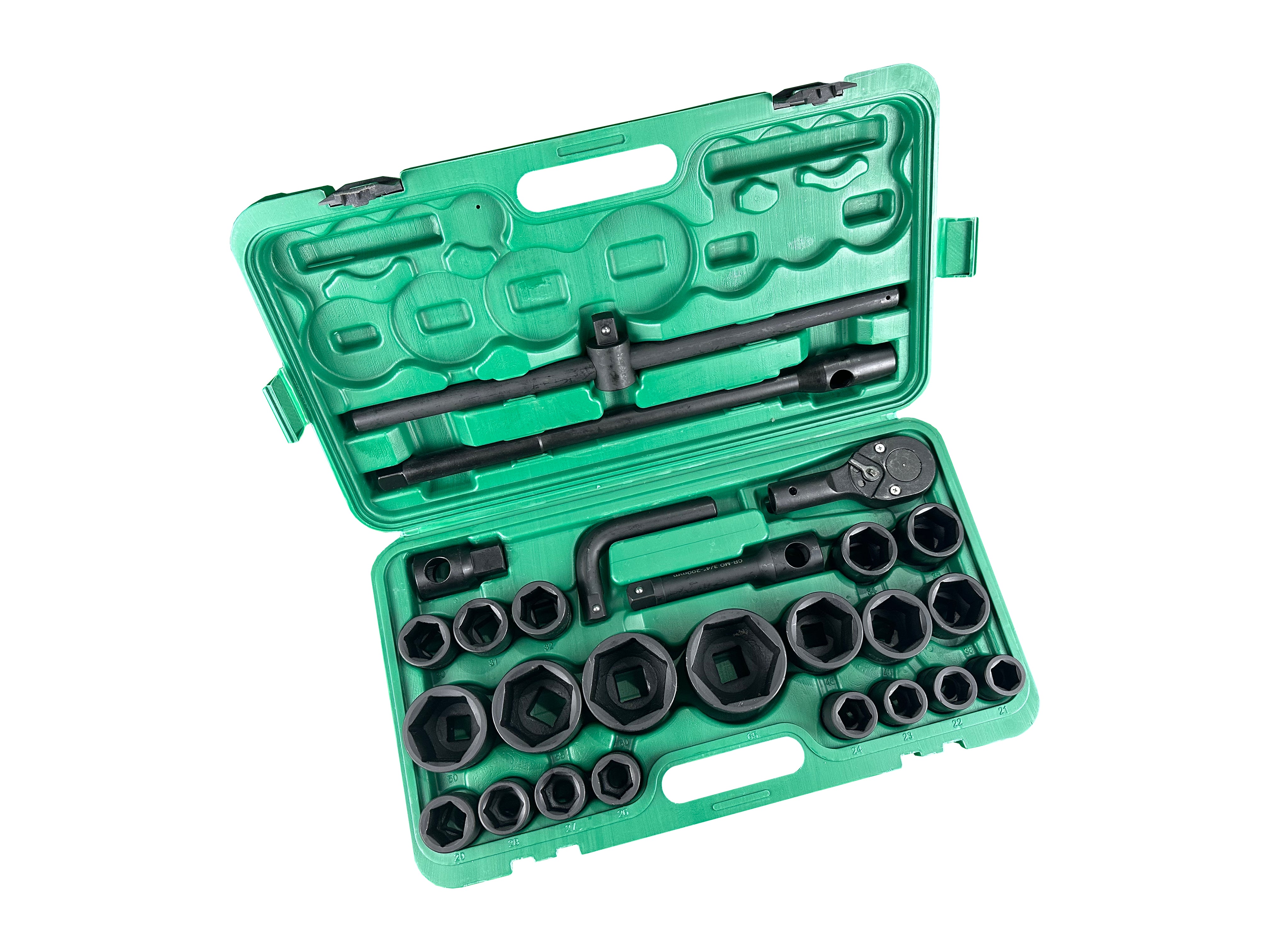 Trusa tubulare de impact in metric cu clichet 3/4" 1" 26 piese GEBO TOOLS